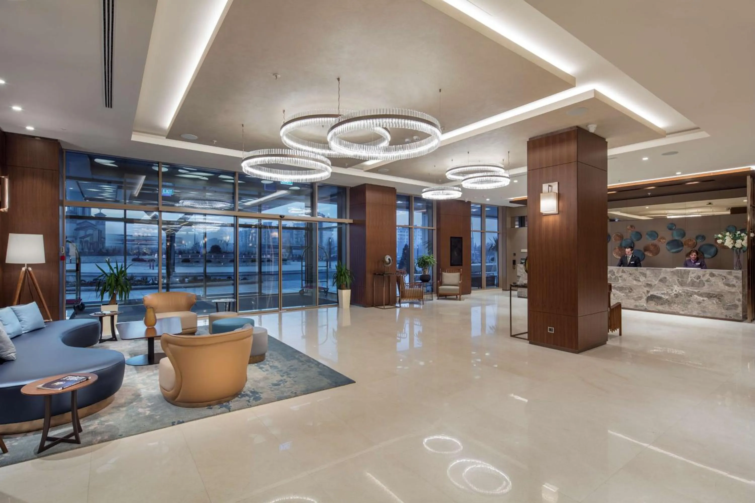 Lobby or reception in DoubleTree By Hilton Skopje