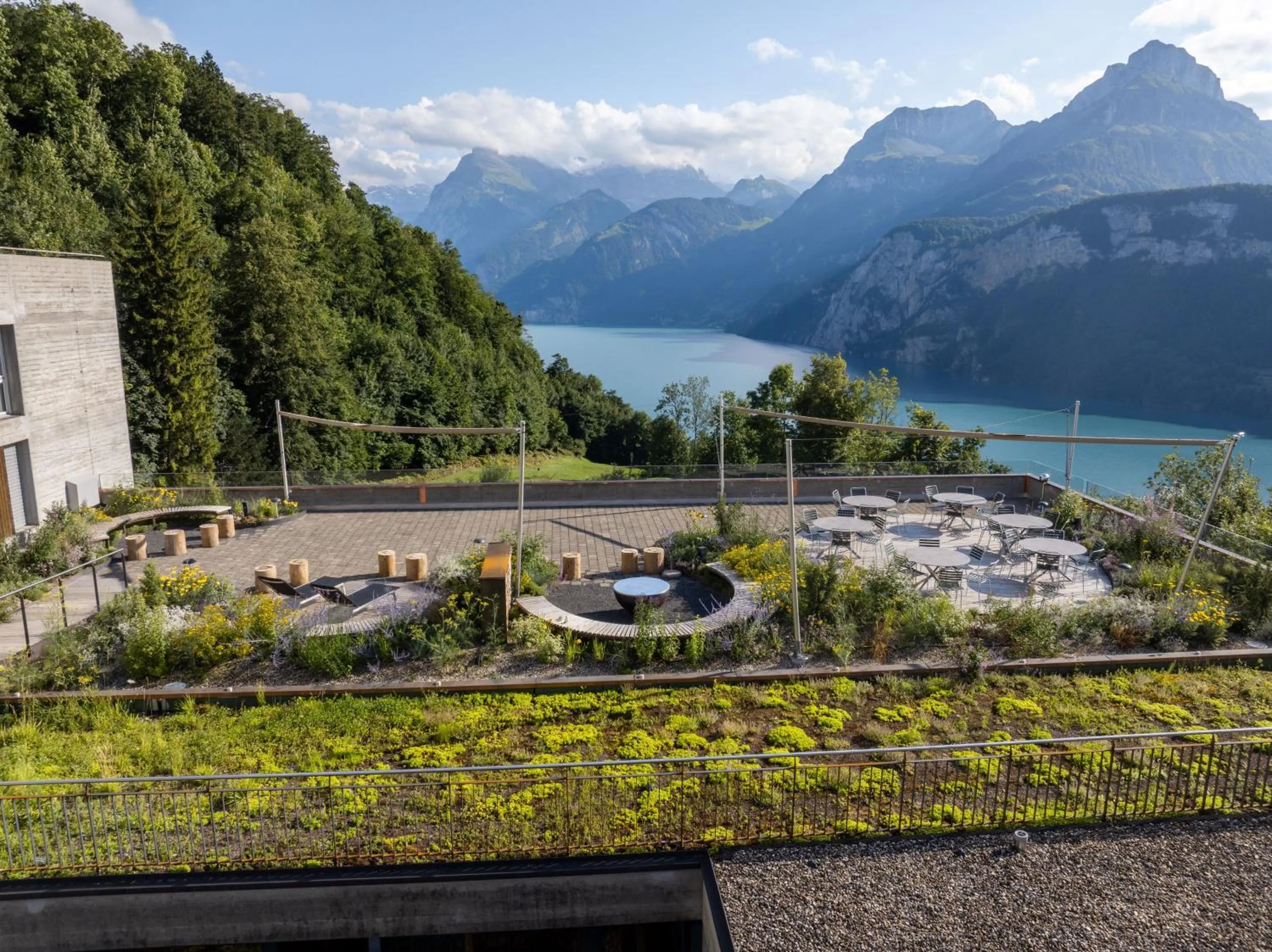 Balcony/Terrace in B&B Hotel Mattli Übernachtung Frühstück
