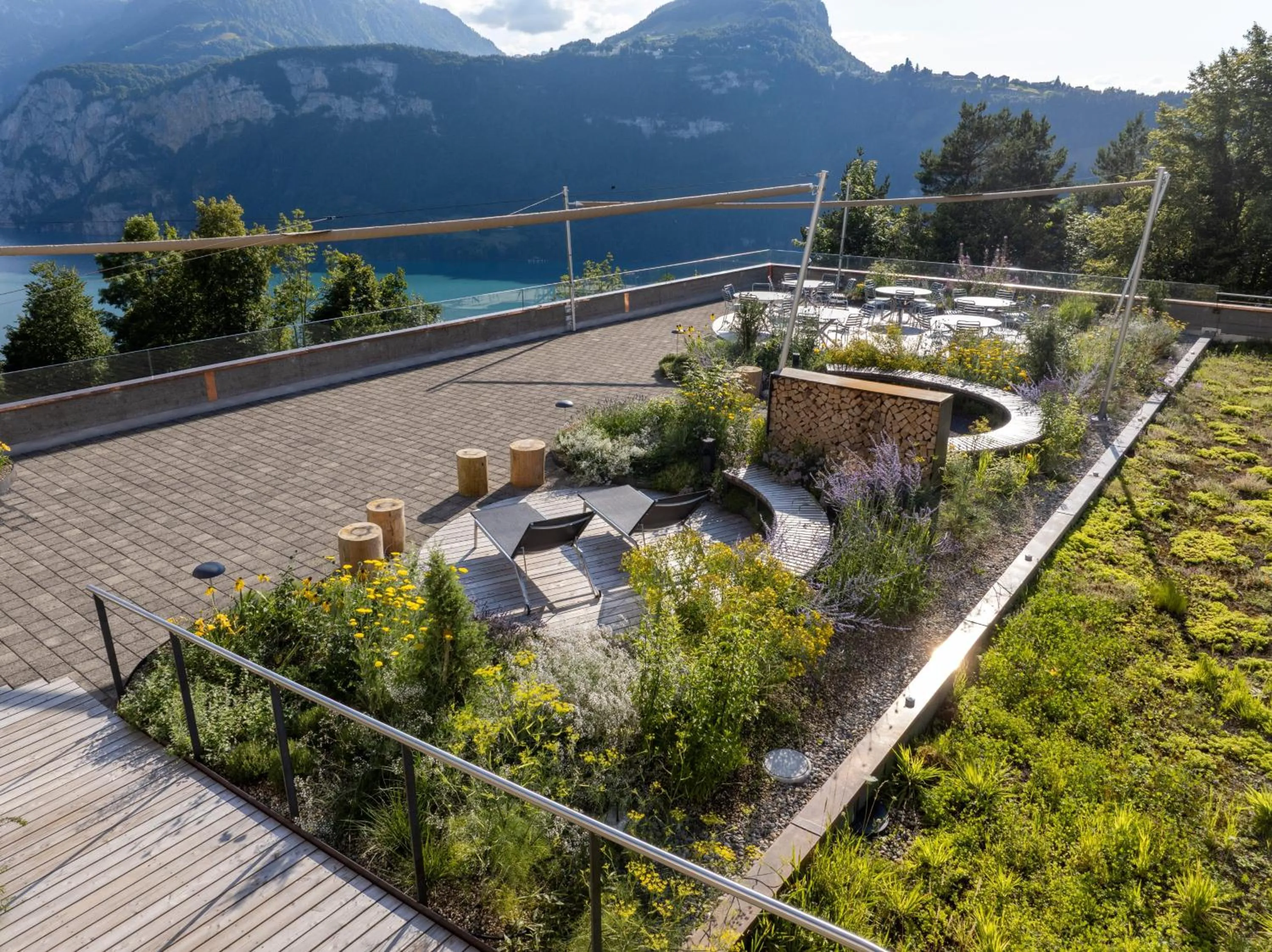 Garden in B&B Hotel Mattli Übernachtung Frühstück