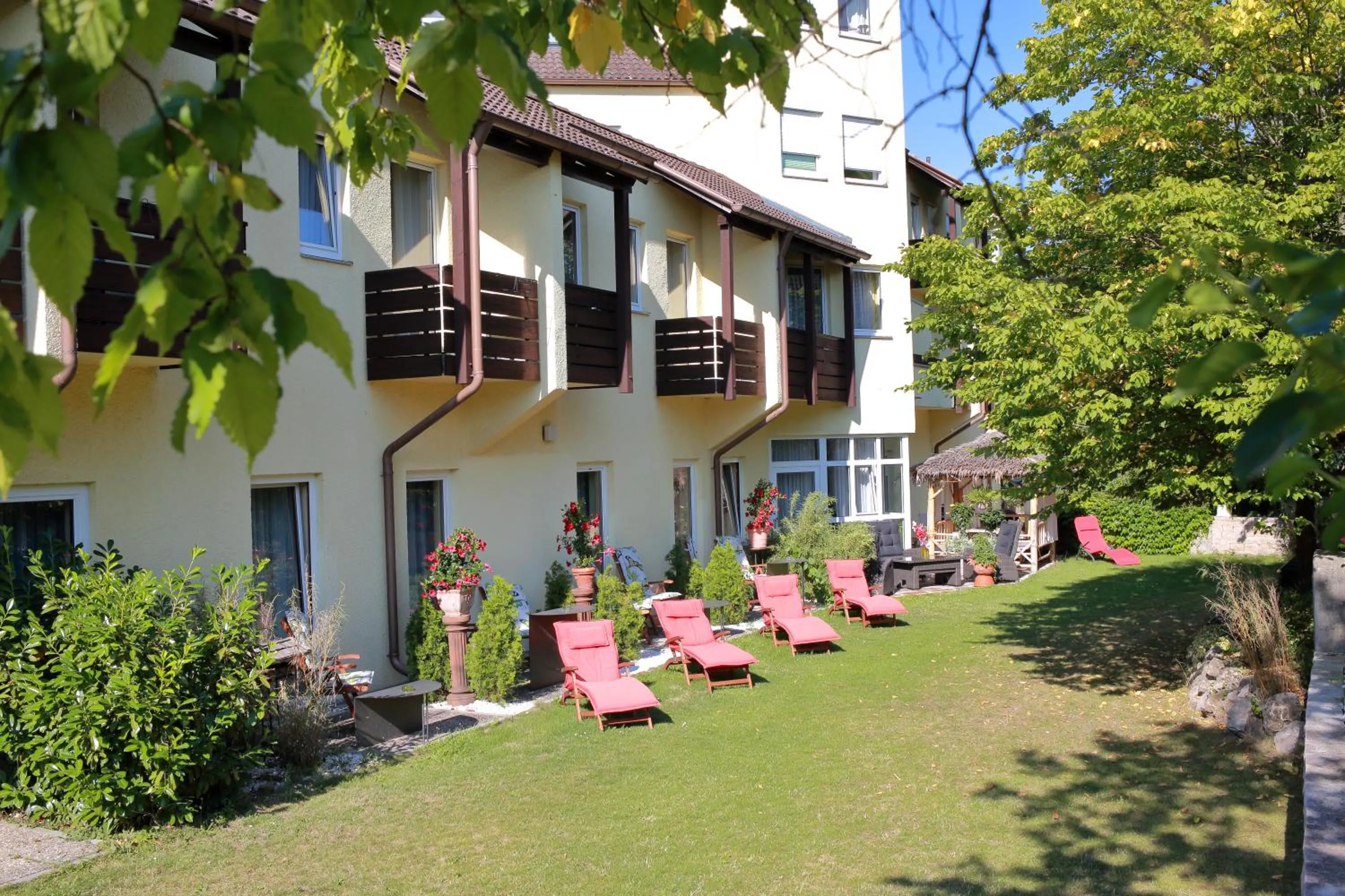 Garden view in Hotel Römerstadt