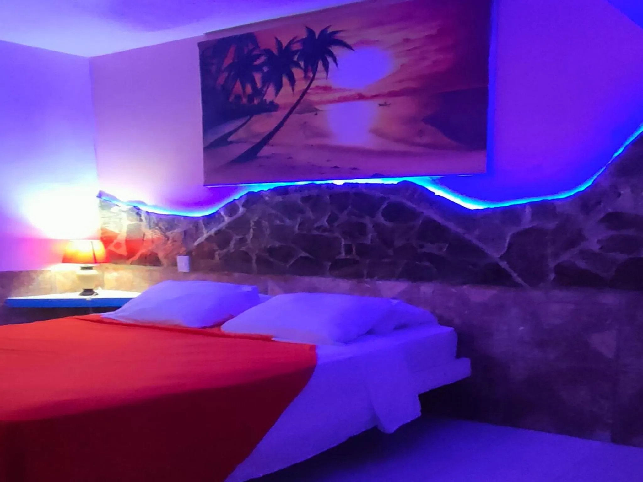 Bedroom, Bed in House Jardin Del Caribe