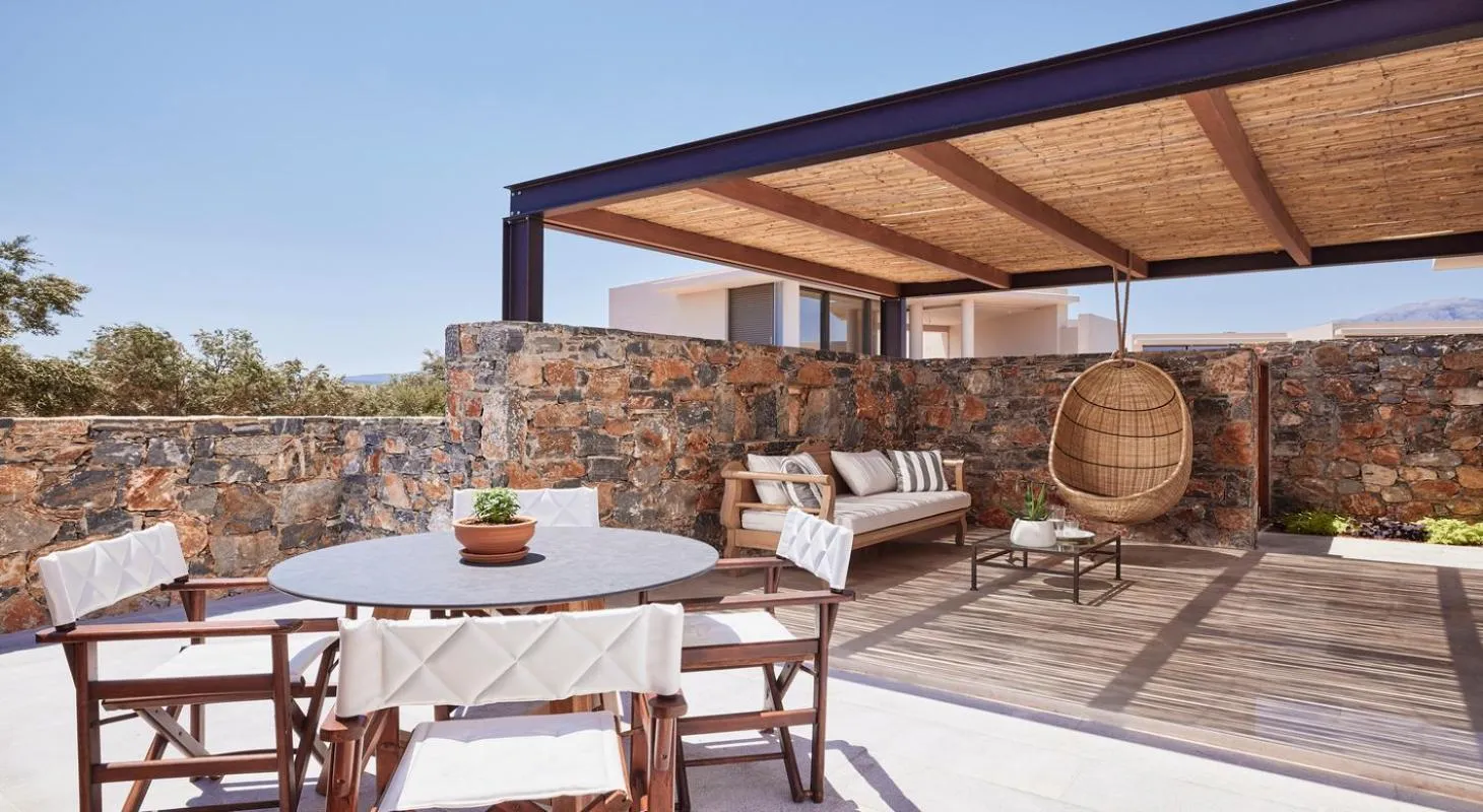 Patio in St. Nicolas Bay Resort Hotel & Villas