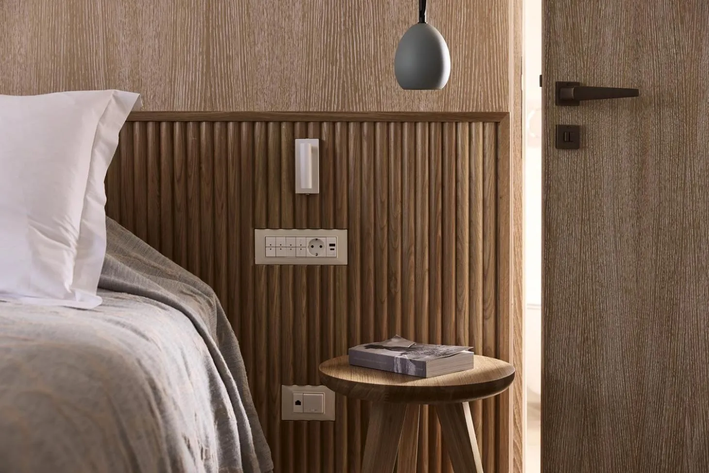 Decorative detail, Bed in St. Nicolas Bay Resort Hotel & Villas