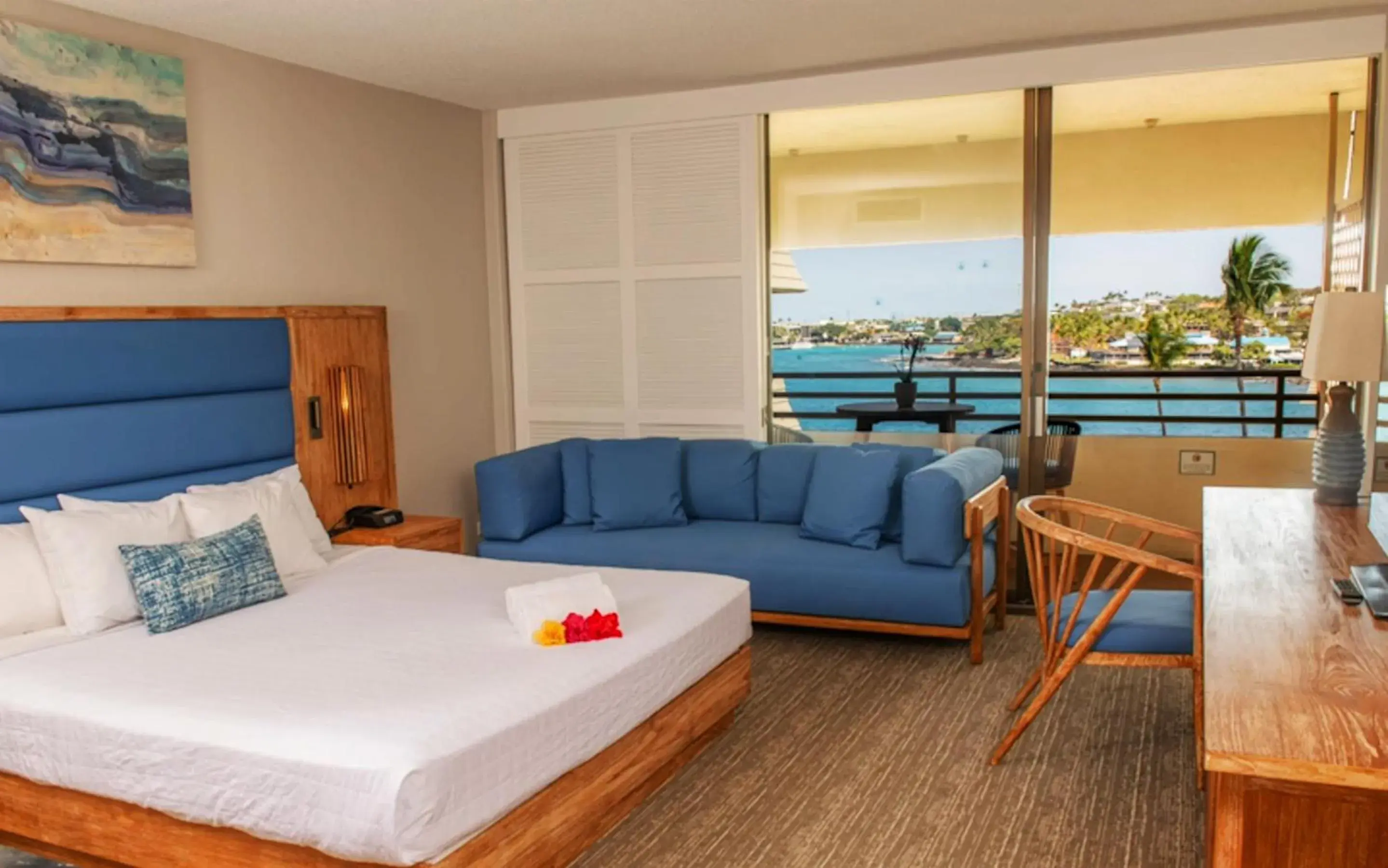 Ocean View Room, 1 King in Royal Kona Resort Ocean View Room, 1 King in Royal Kona Resort