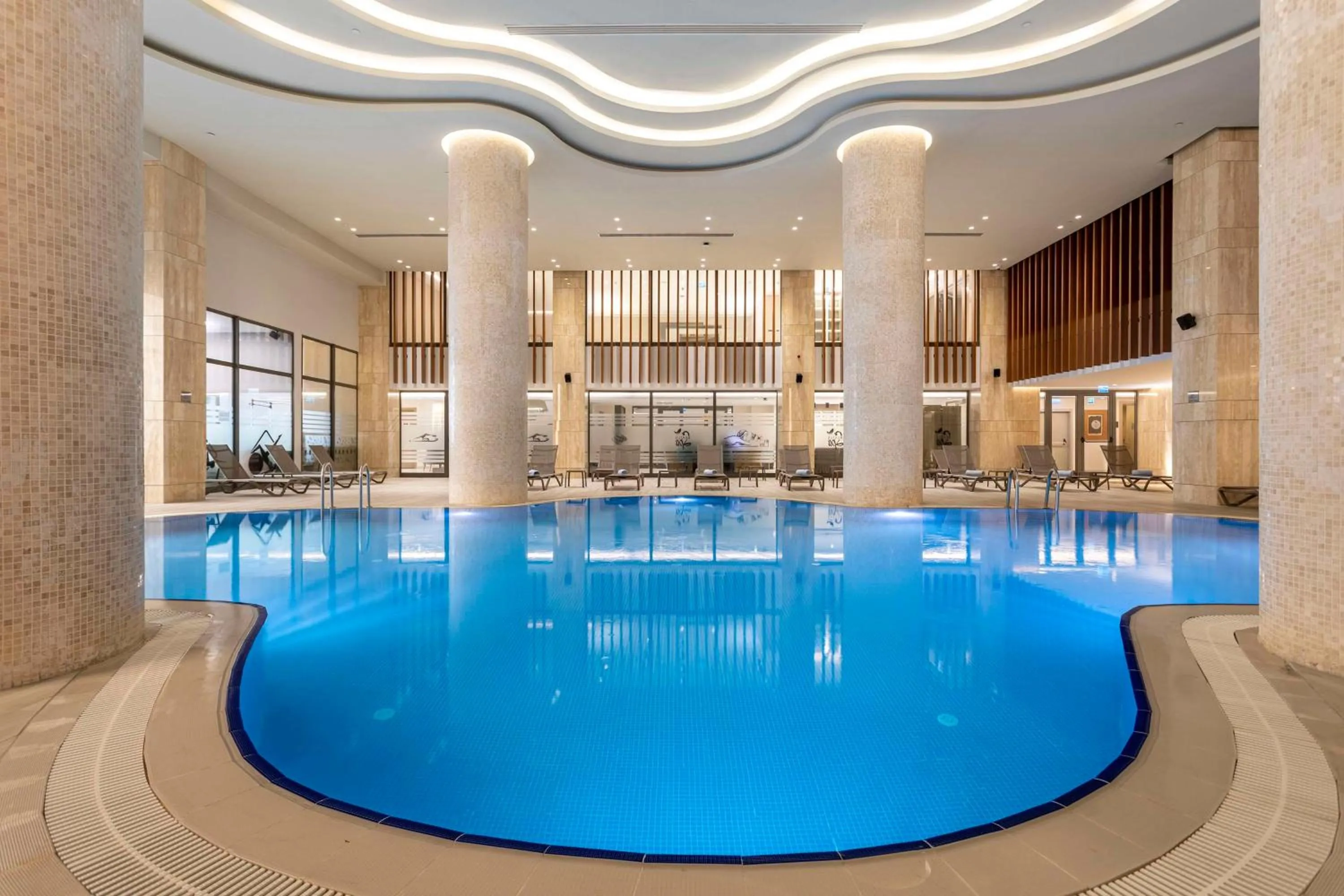 Pool view in Radisson Blu Hotel Trabzon