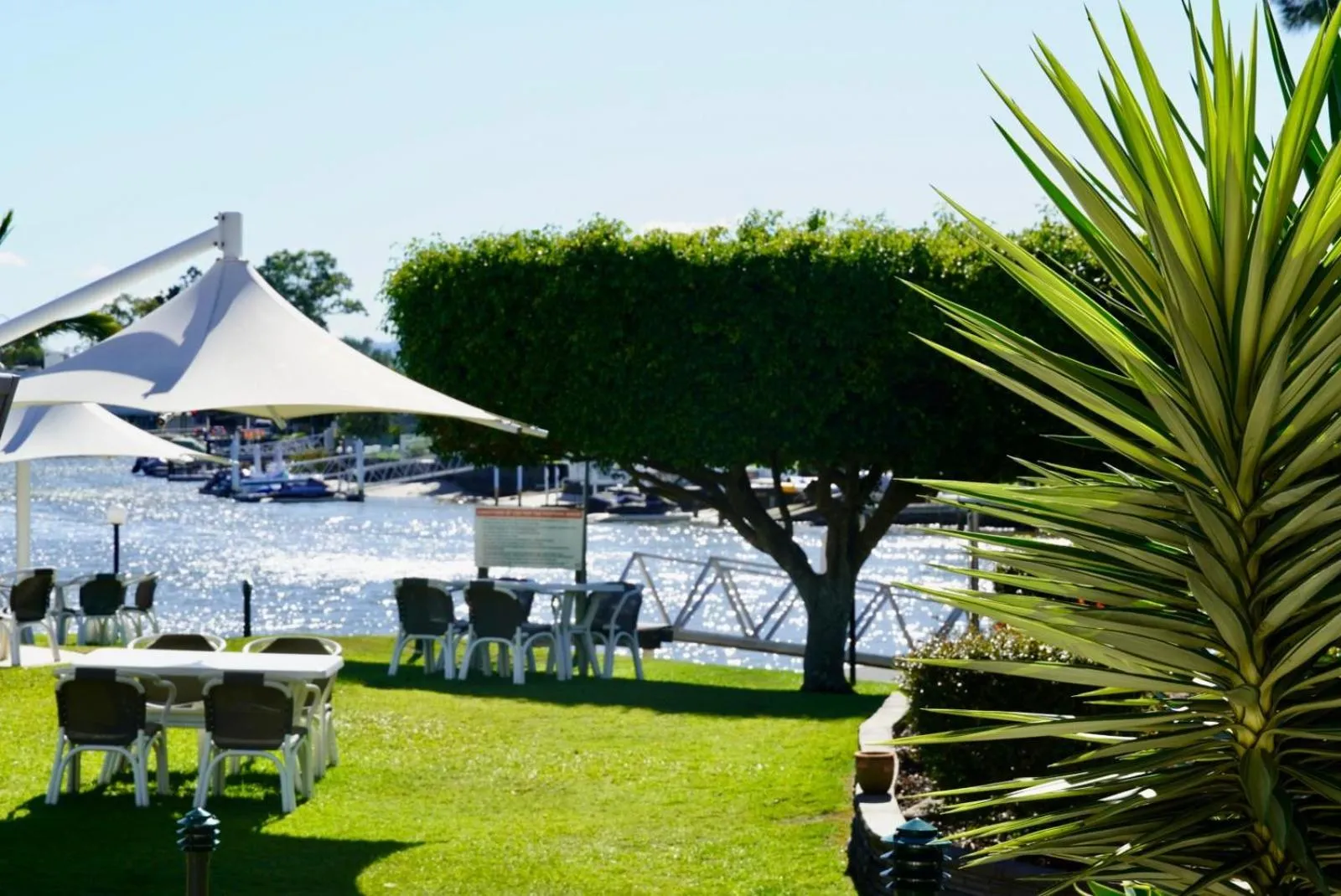Garden in Pelican Cove Waterfront Apartment