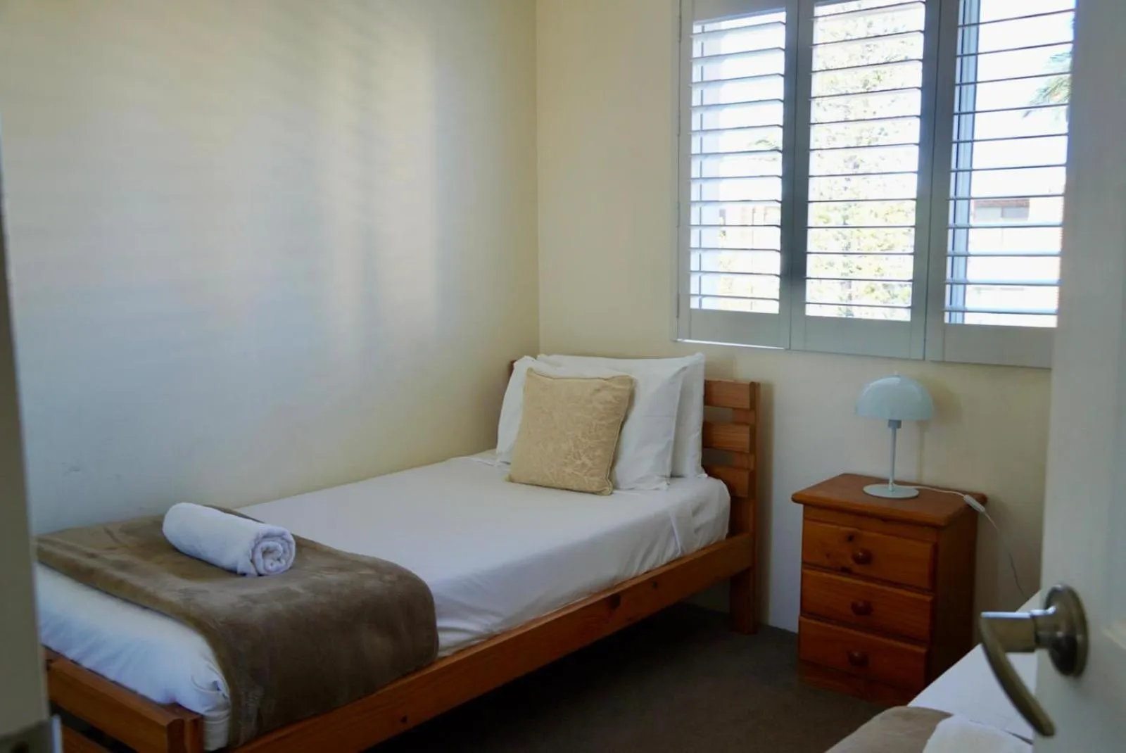 Bed in Pelican Cove Waterfront Apartment