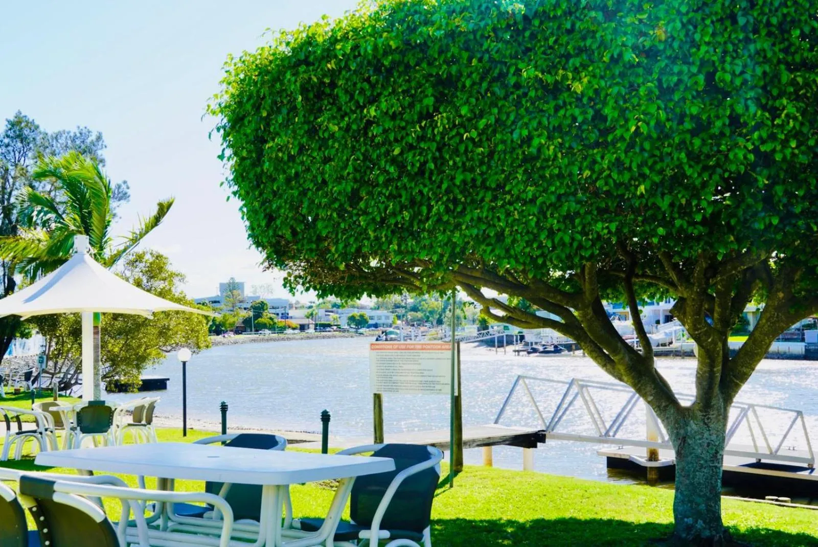 Garden in Pelican Cove Waterfront Apartment