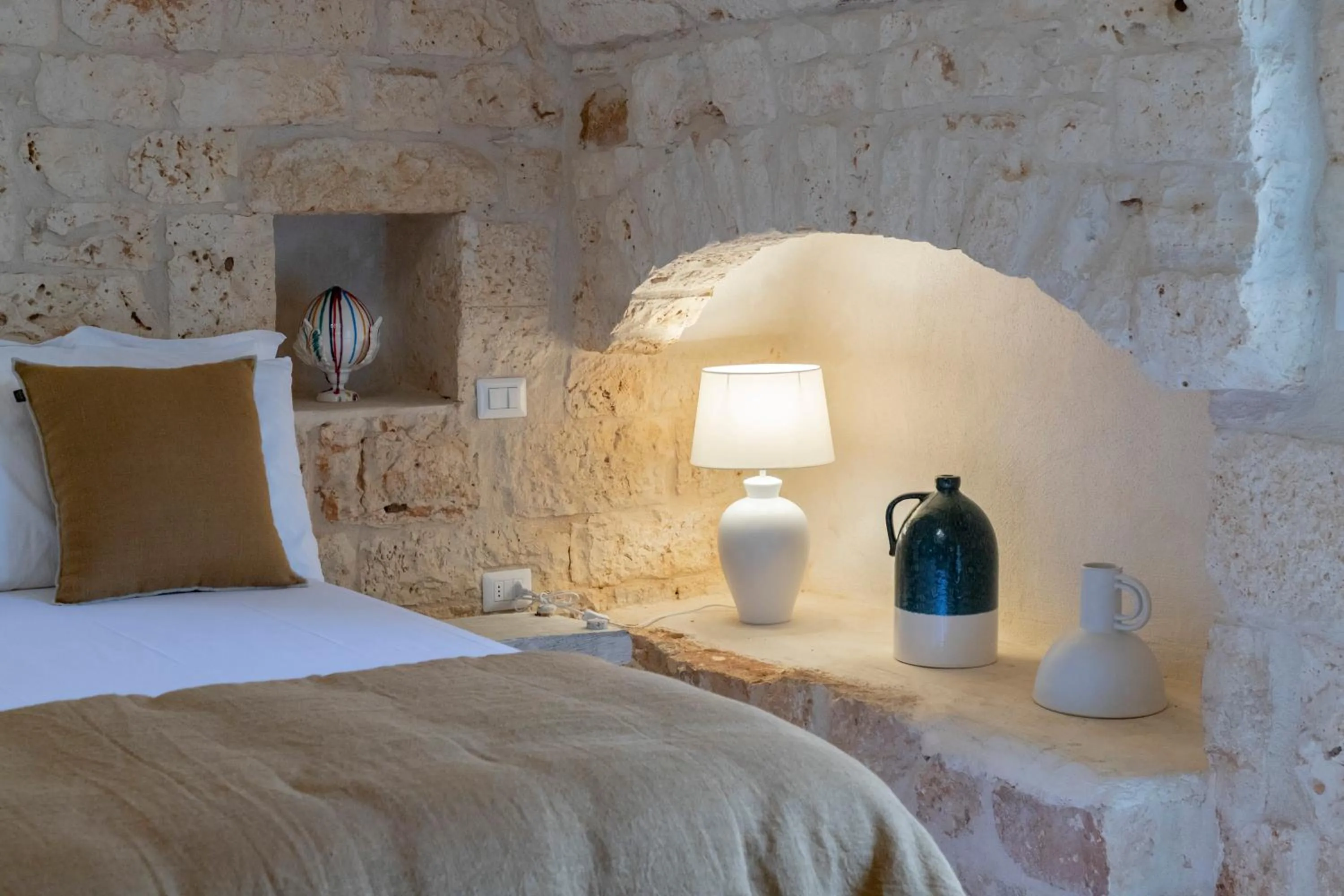 Bedroom in TRULLO MATTEO VILLA DE LUXE avec PISCINE