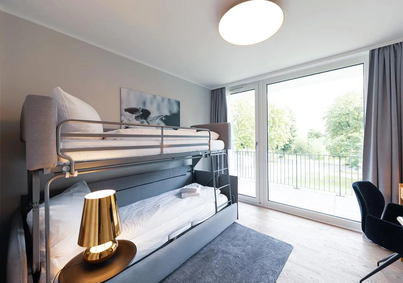 Bedroom, Bed in Maremüritz Yachthafen Resort