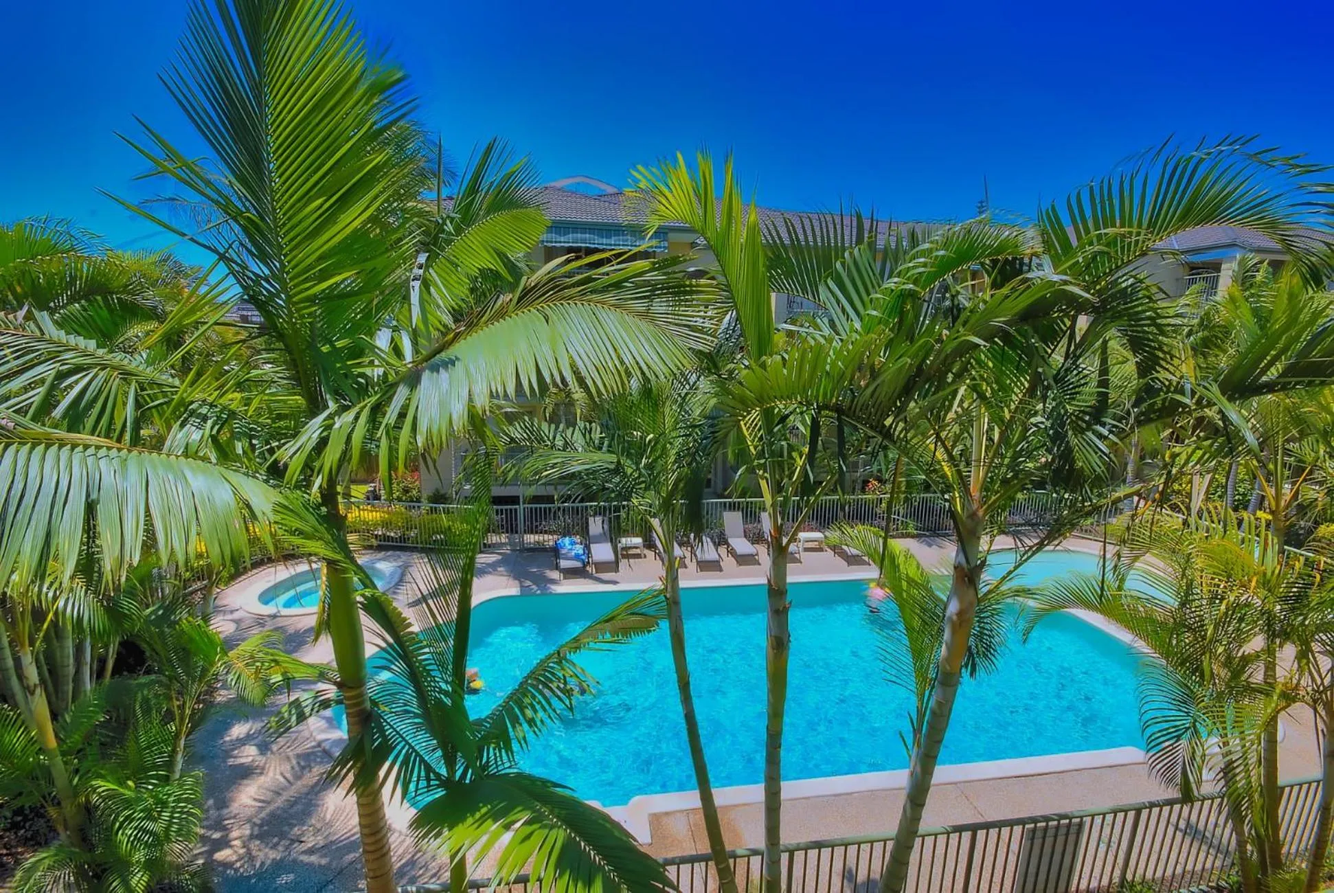 Pool view in Bila Vista Kirra Beachside Apartments