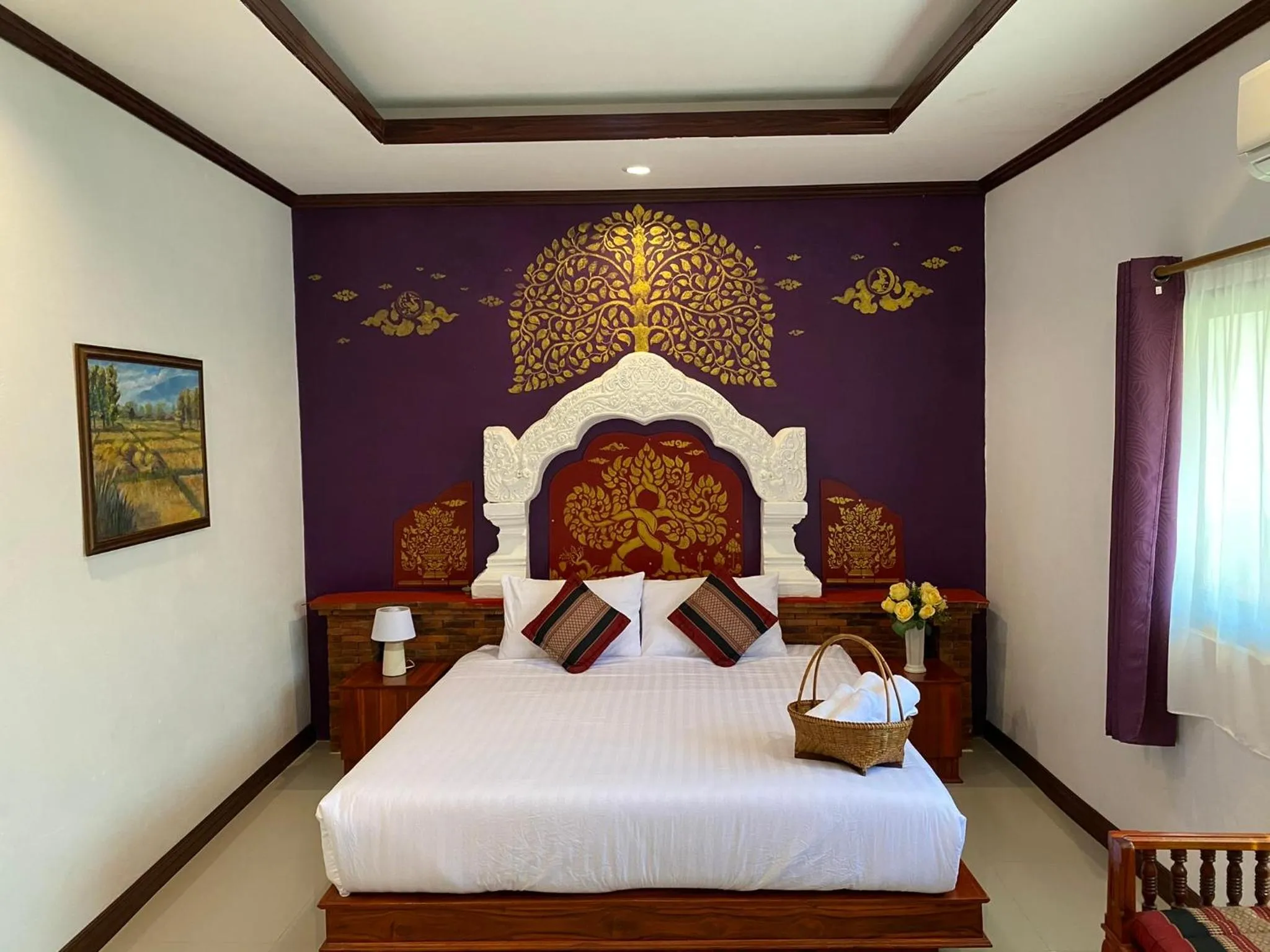 Bed in Phiphu Art and Gallery Boutique Sukhothai