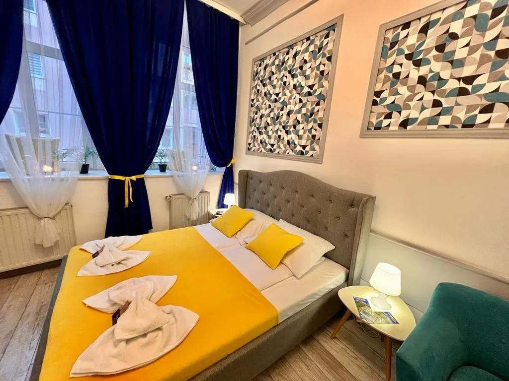 Photo of the whole room, Bed in Great Polonia Świdnica City Center