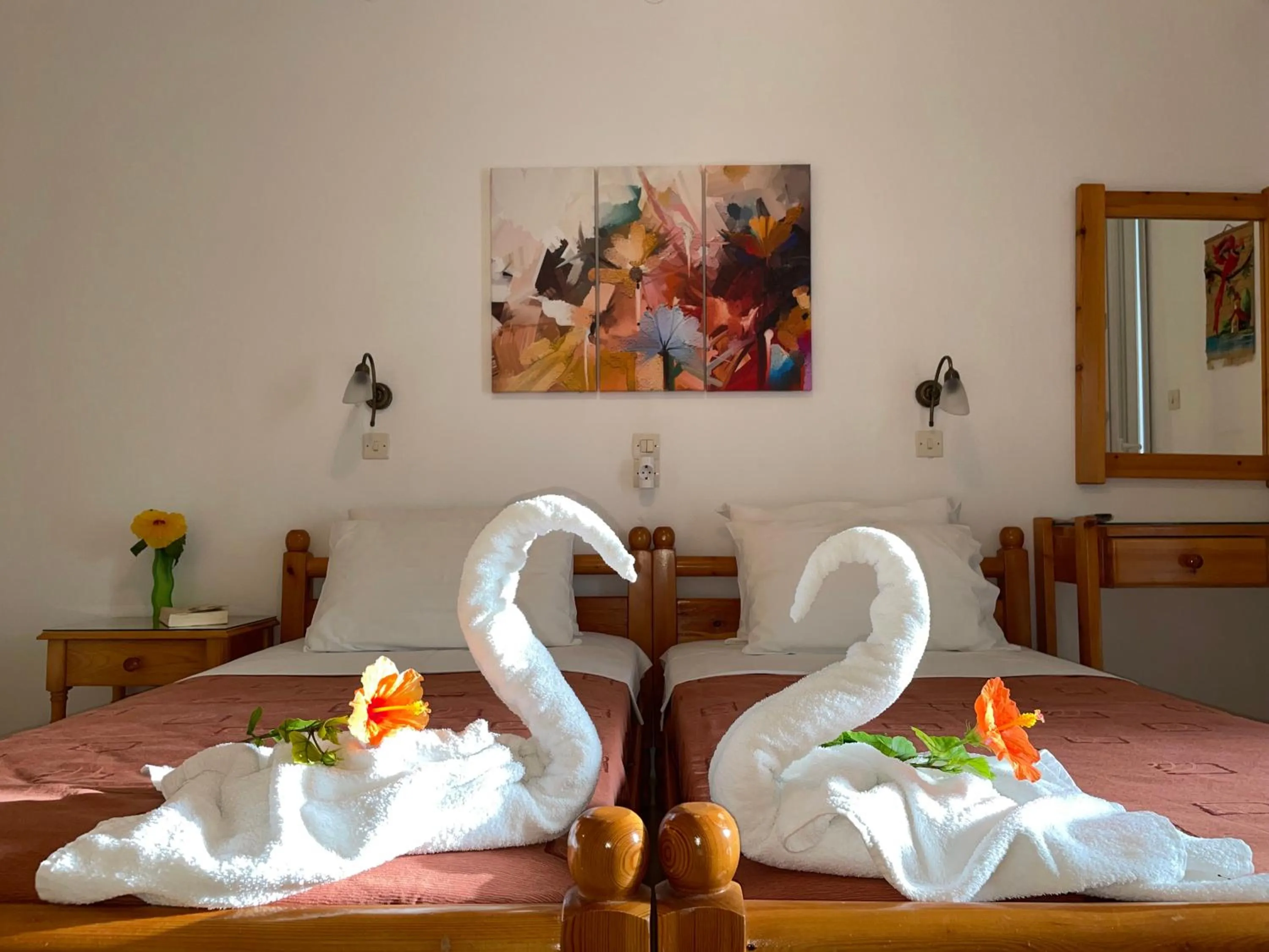 Bed in Villa Gelly's Studios