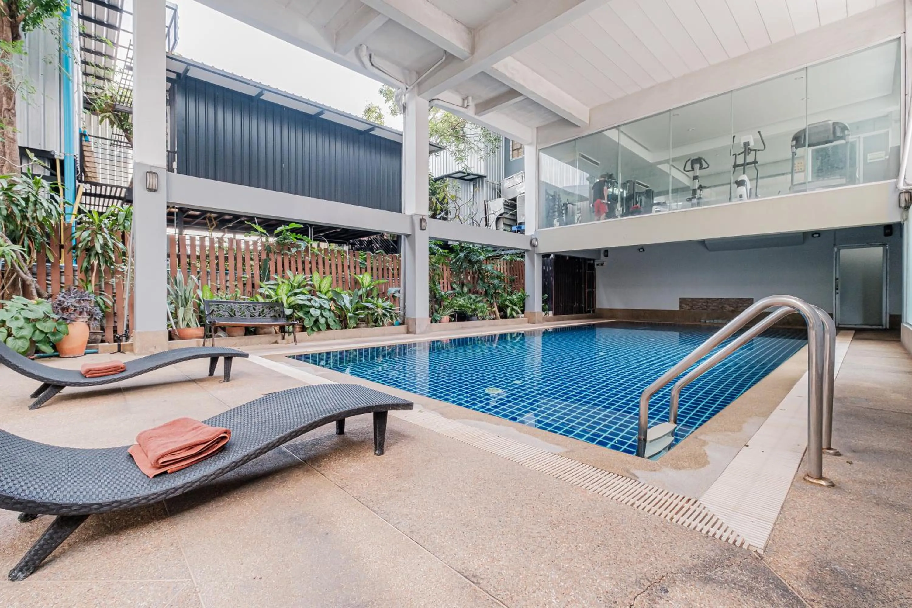 Pool view in Boss Hotel