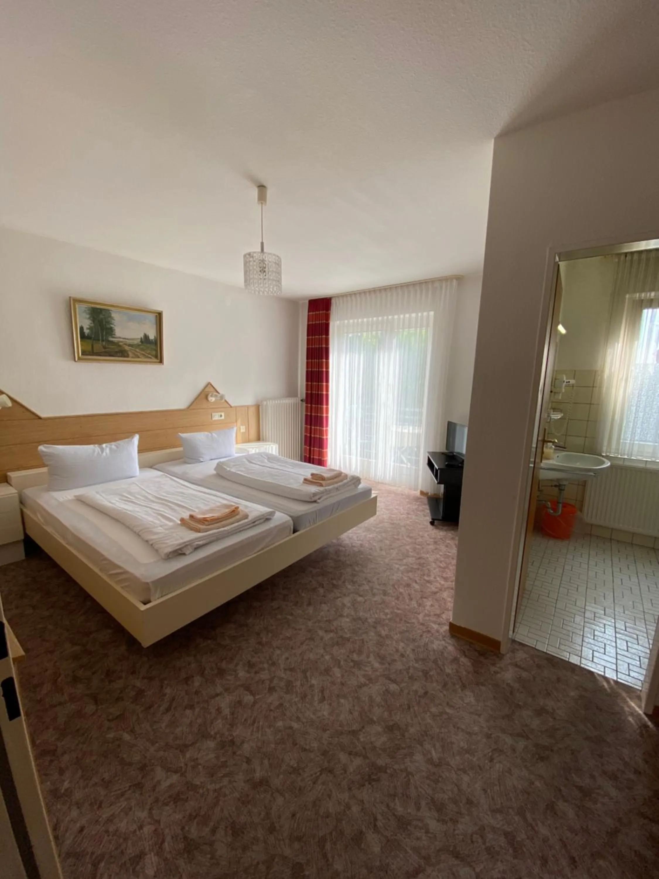 Bed in Hotel Seehaus