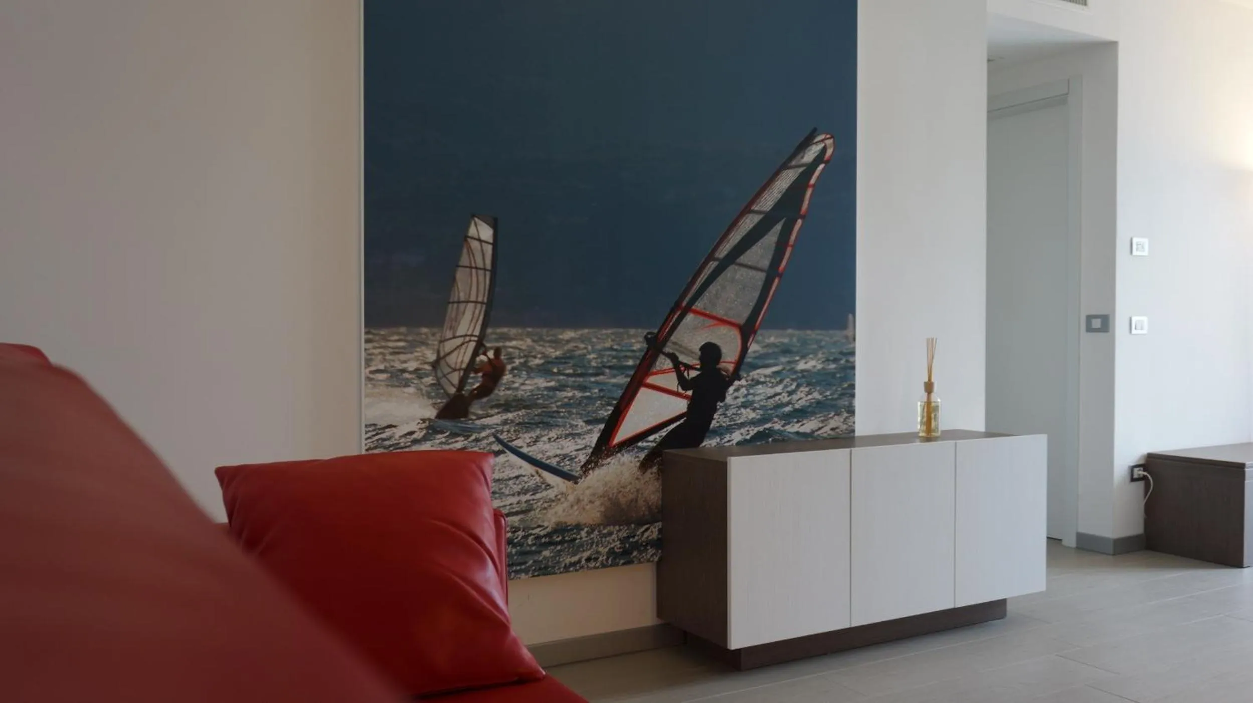 Living room in Residence Rivachiara (check-in at Hotel Riviera in Viale Rovereto, 95)