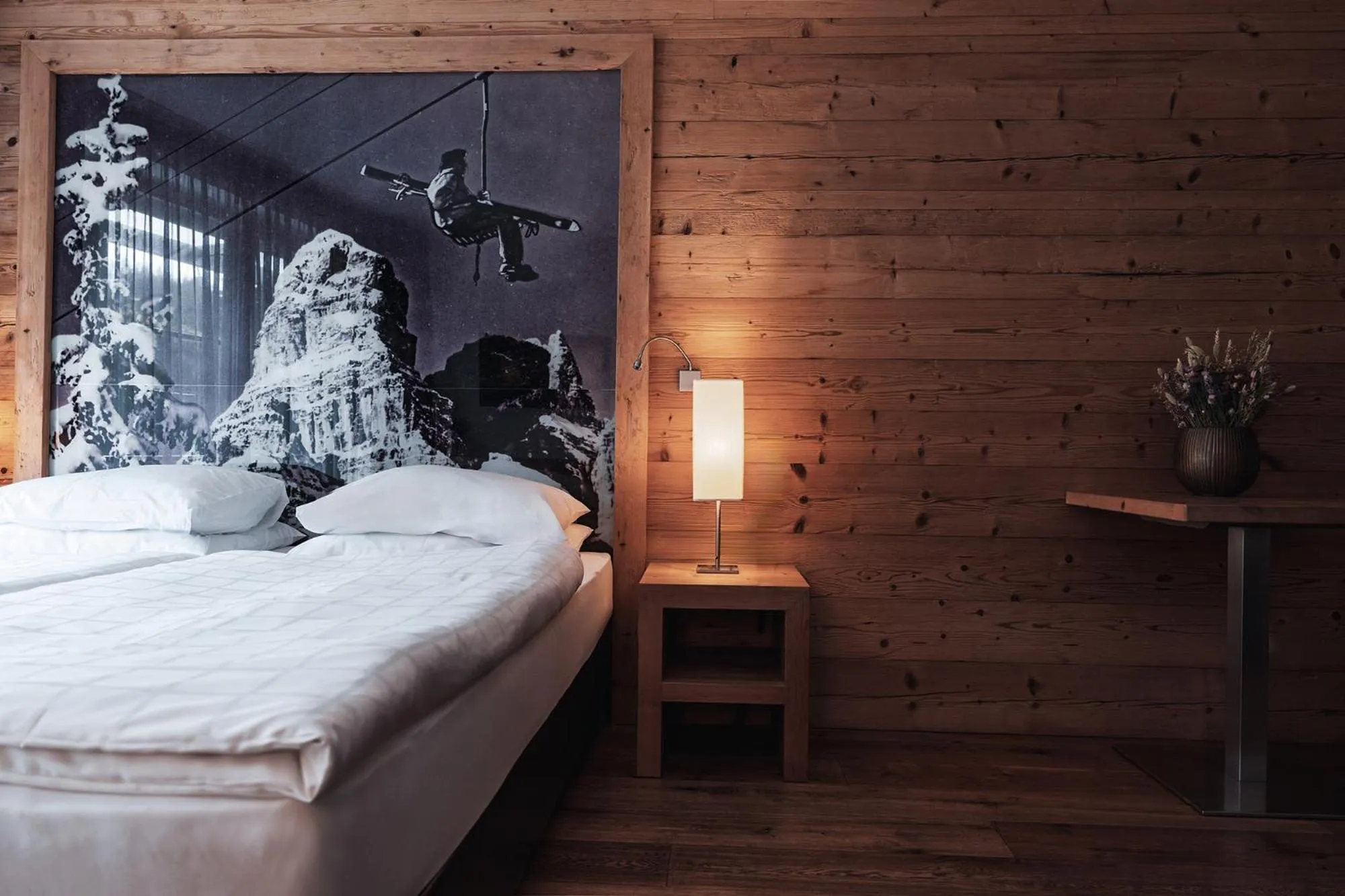 Bedroom, Bed in Hotel Ciasa Soleil