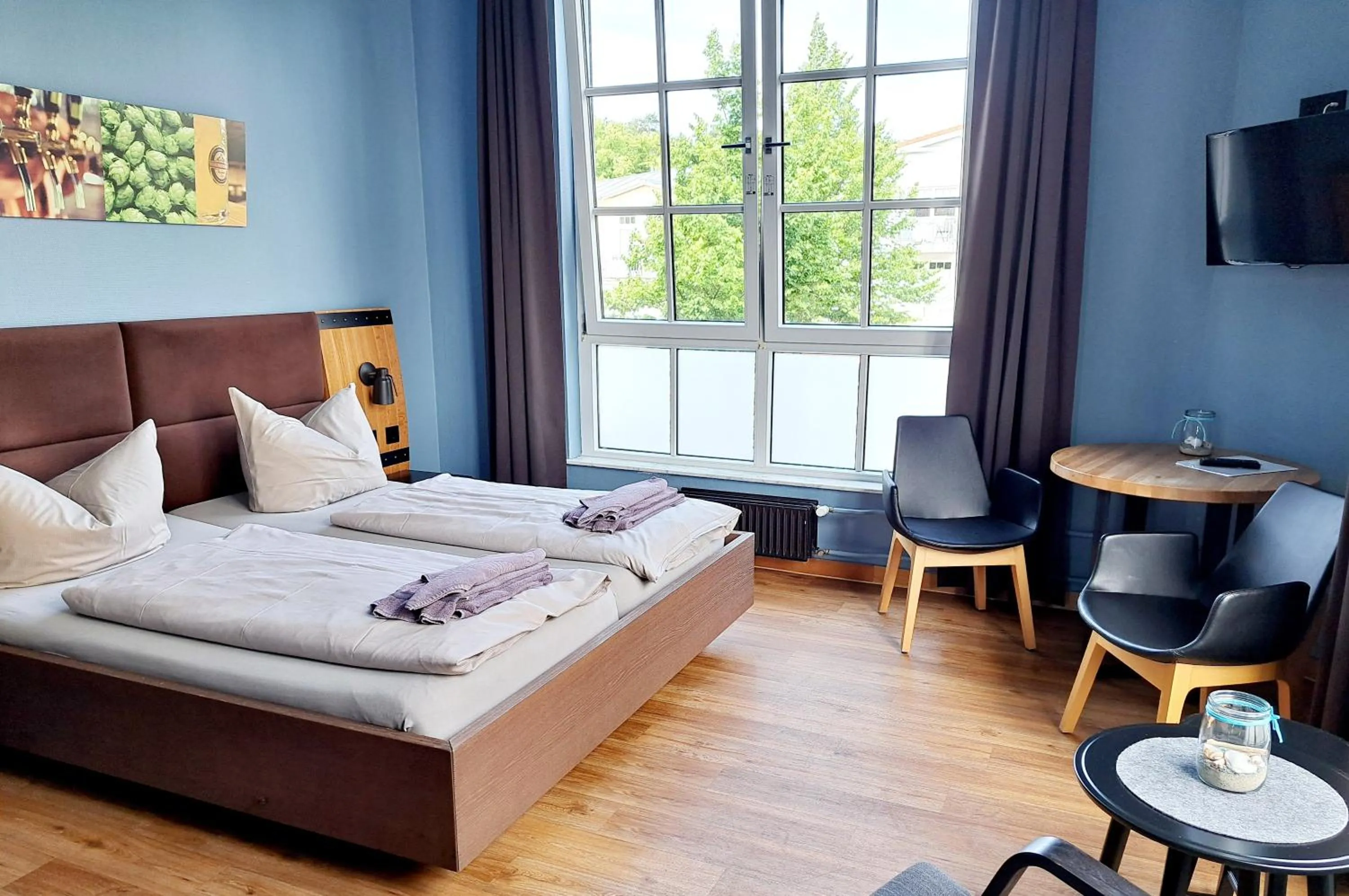 Photo of the whole room, Bed in Kühlungsborner Brauhaus