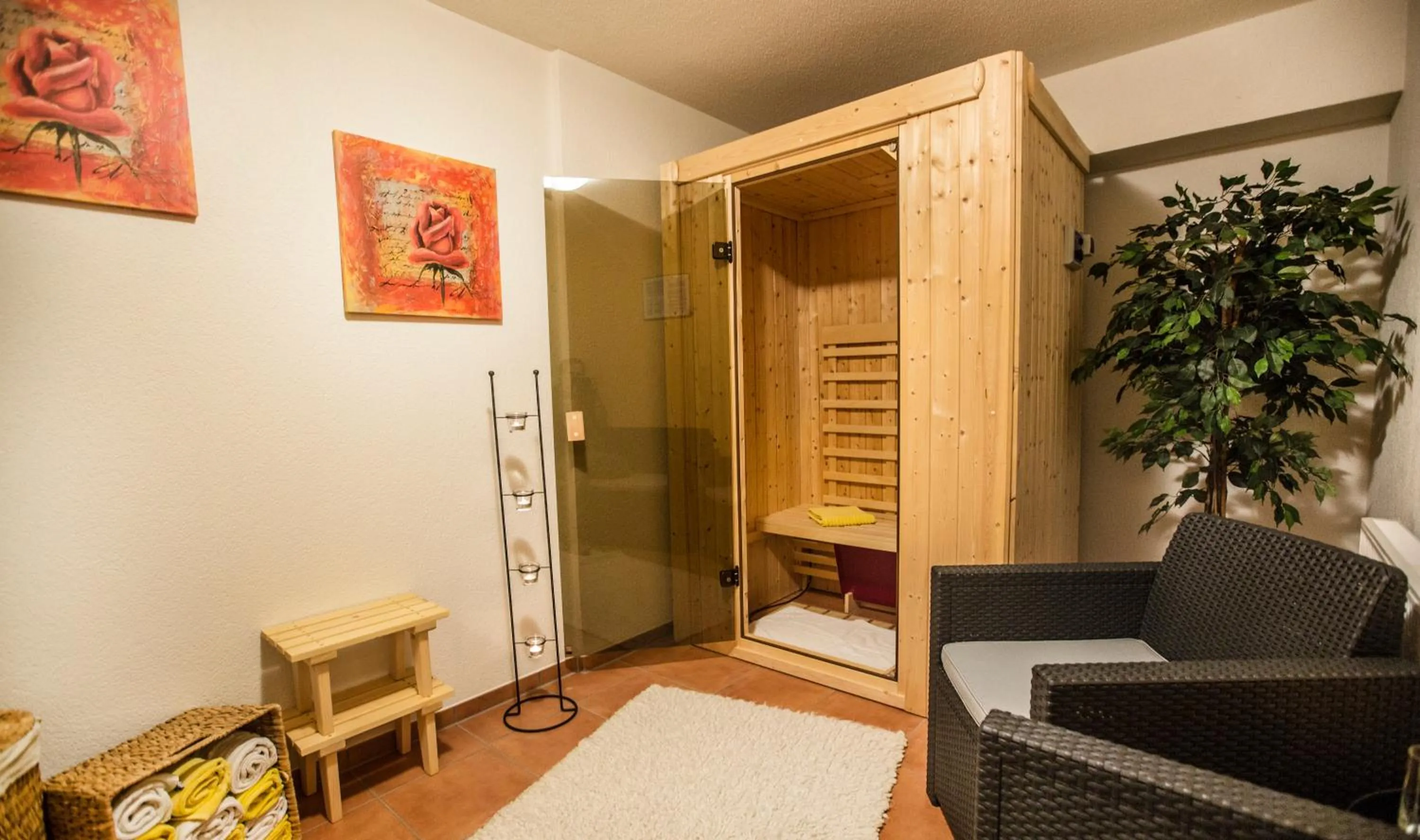 Sauna, Bed in Haus Annette