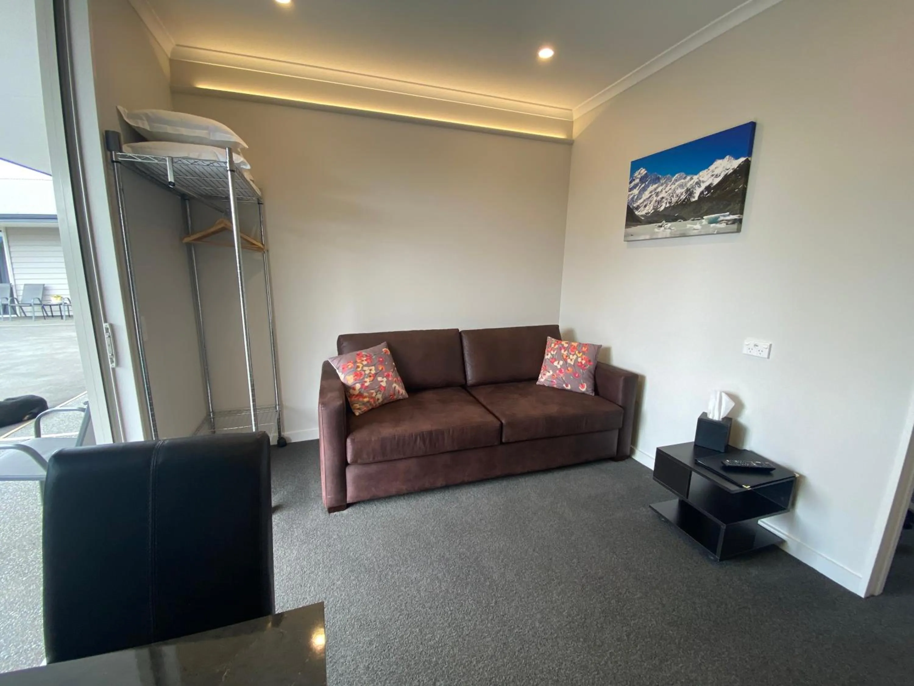 Seating area in BigSky Motels