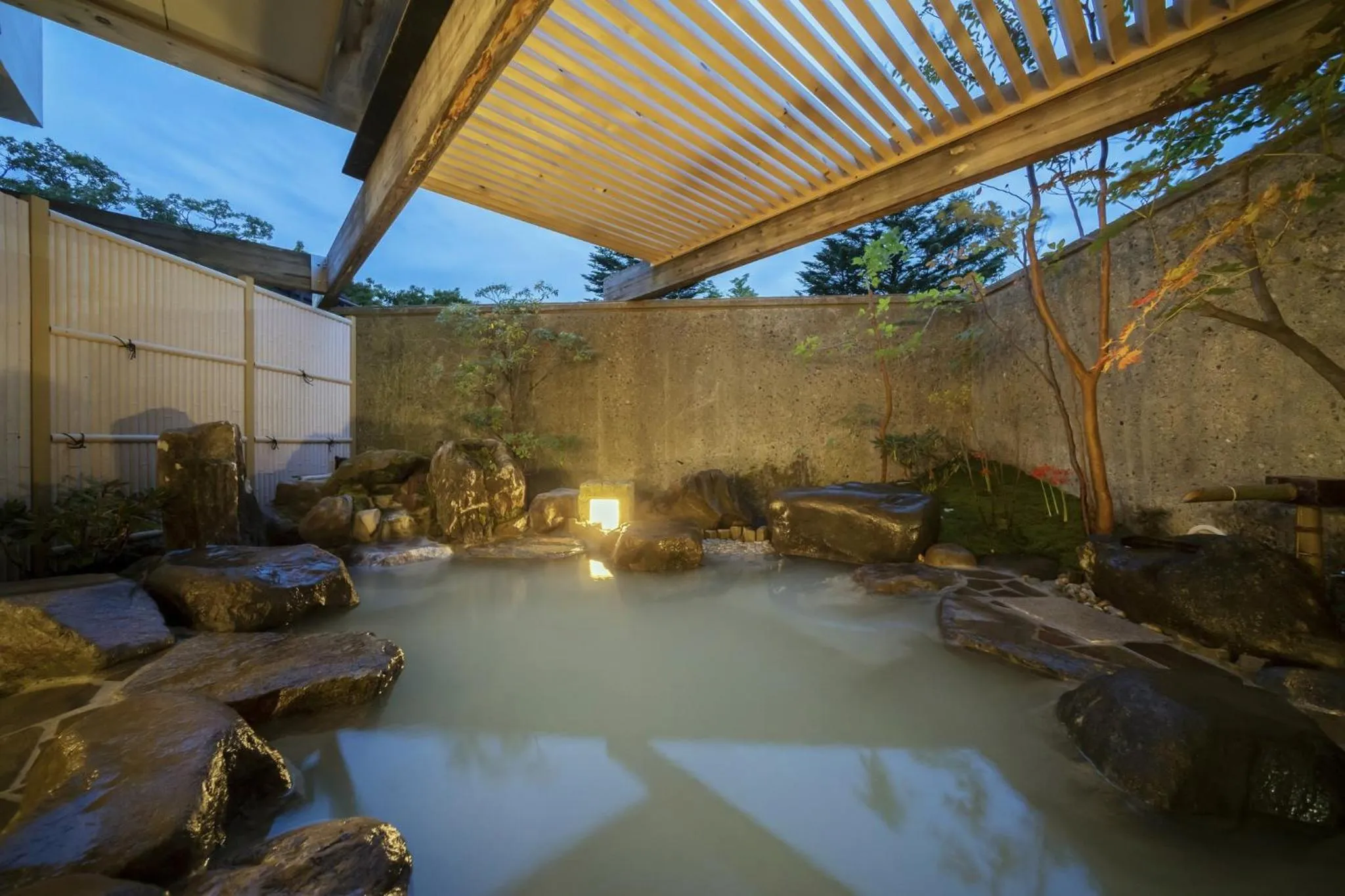 Hot Spring Bath in Hotel Hanaan