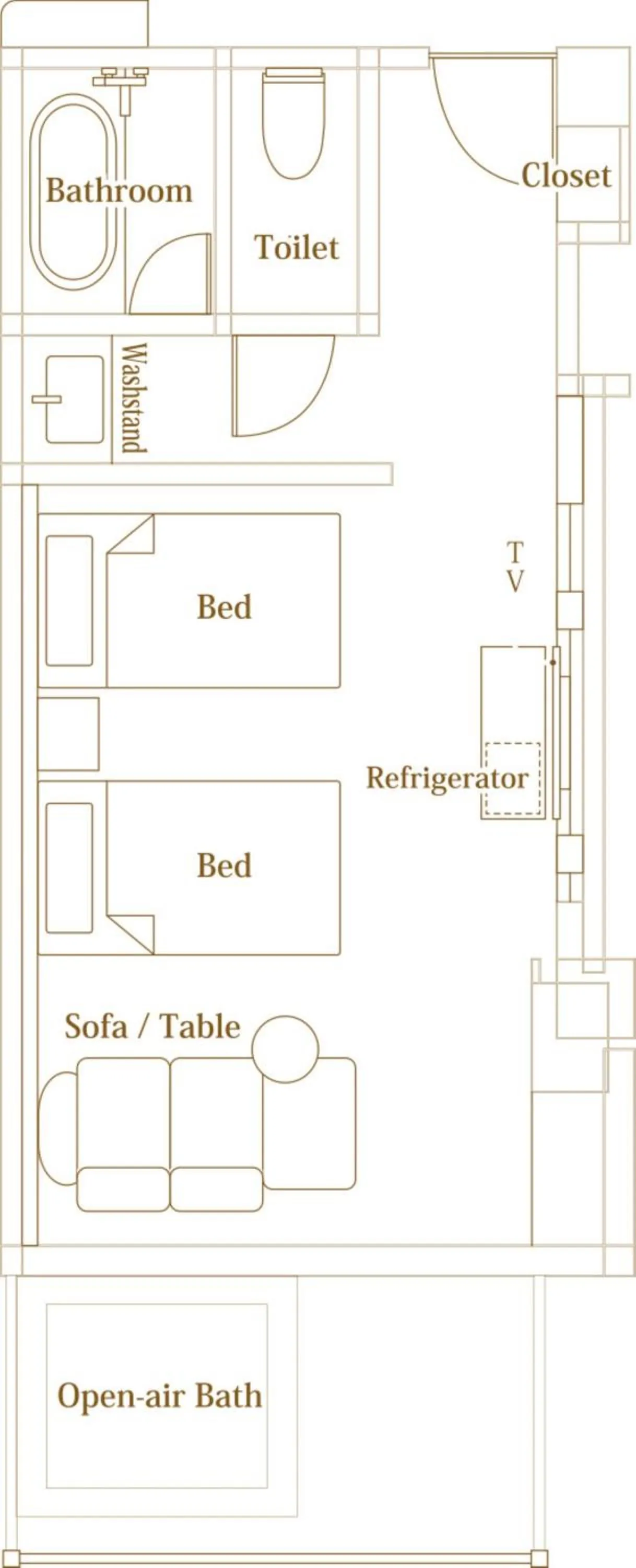 Floor plan in Hotel Hanaan