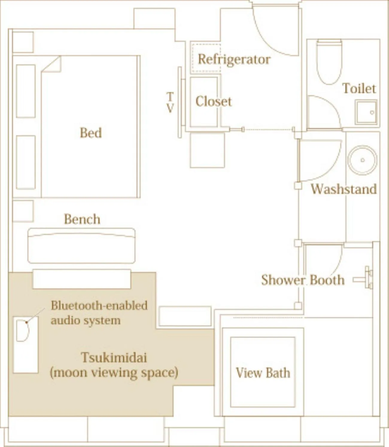 Floor plan in Hotel Hanaan