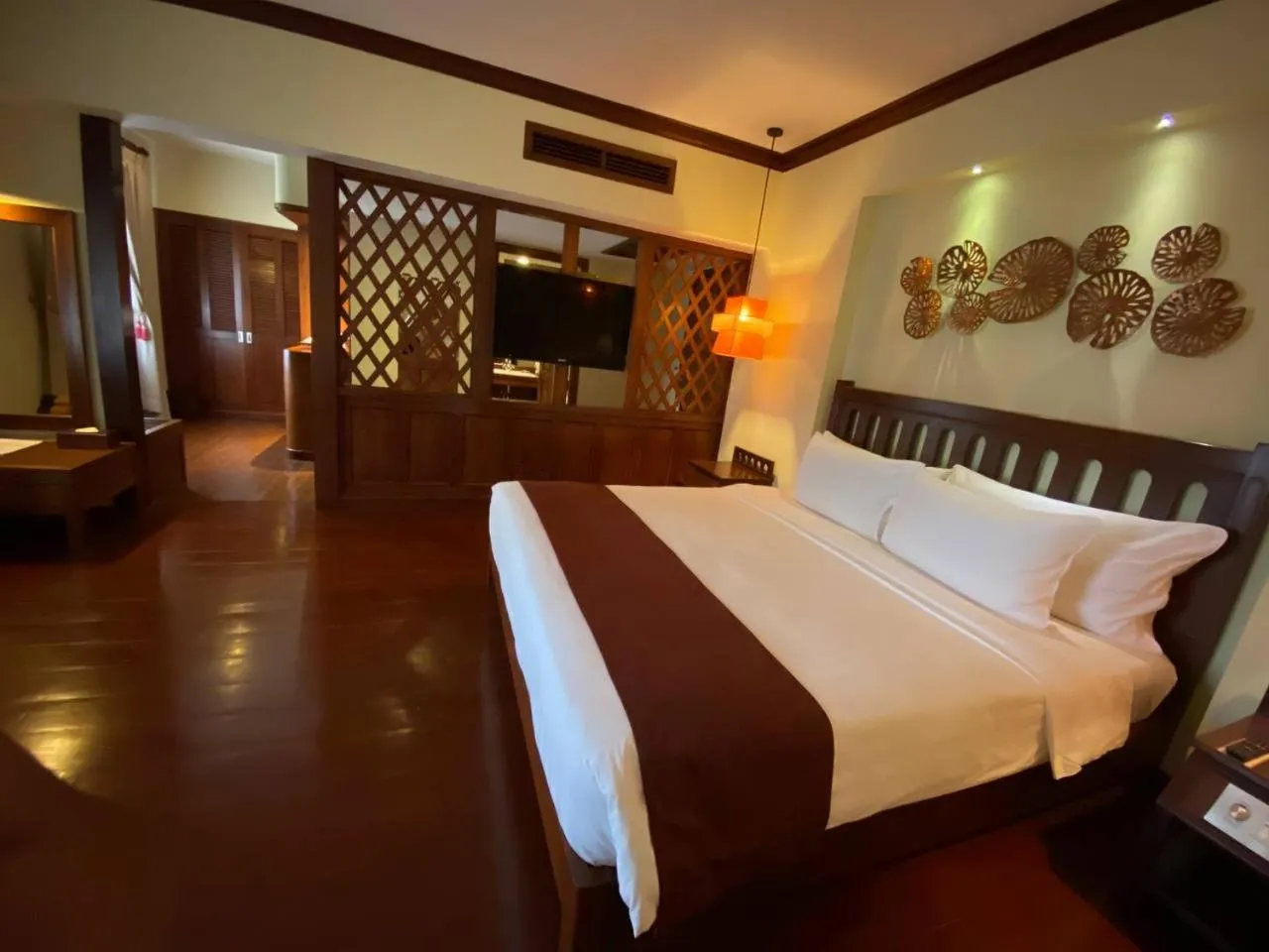 Bed in Royal Angkor Resort & Spa