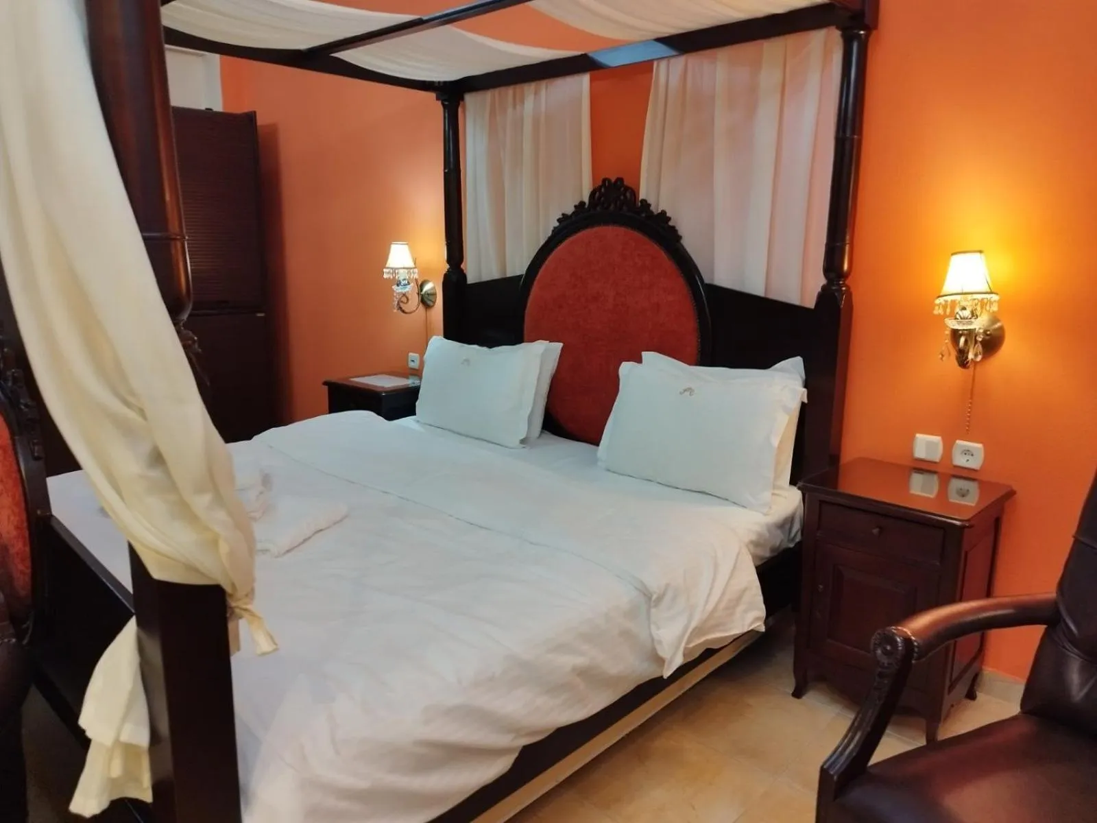 Bed in Pozar Salt Cave Hotel Spa