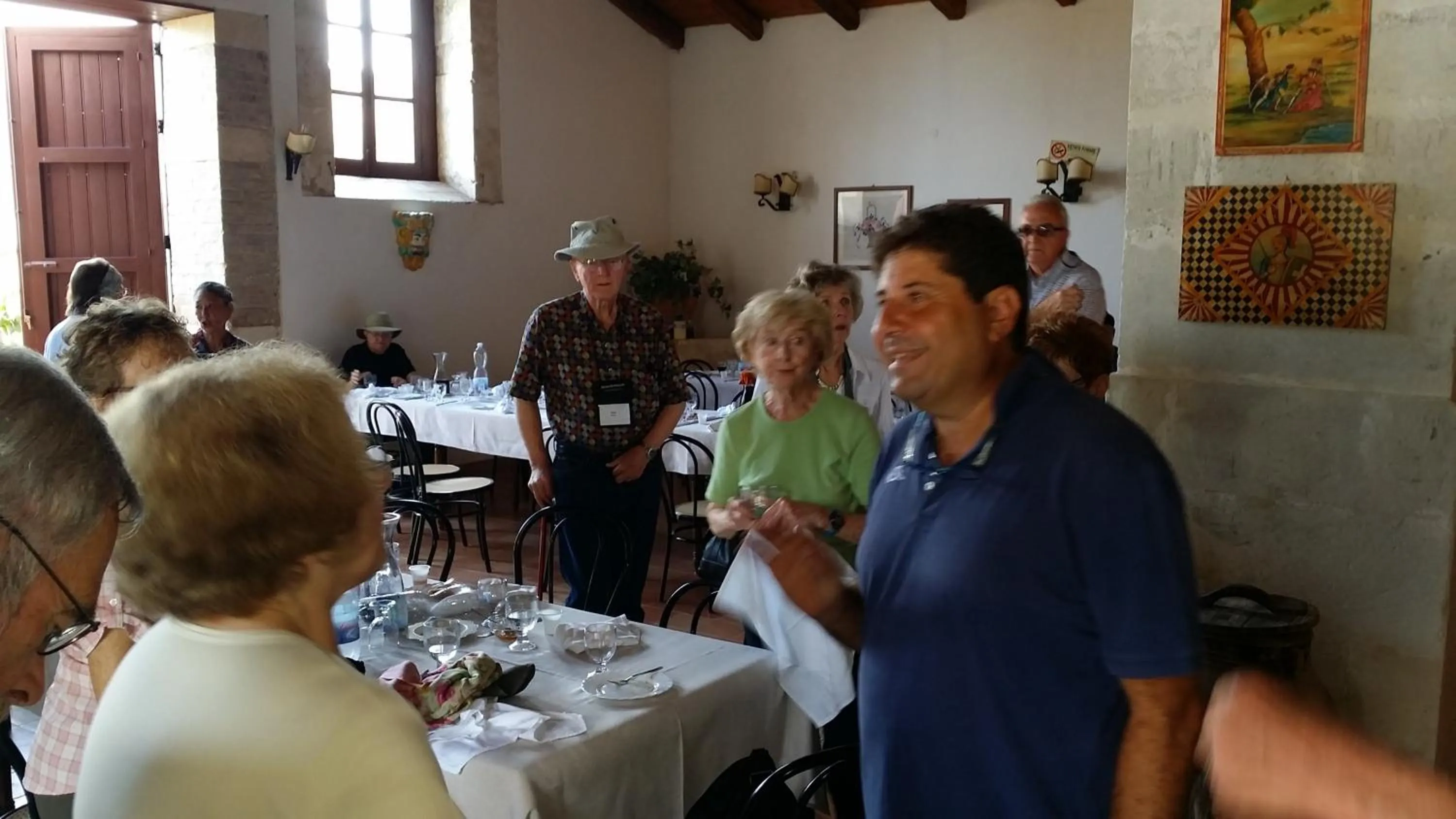 group of guests in Masseria Case Damma