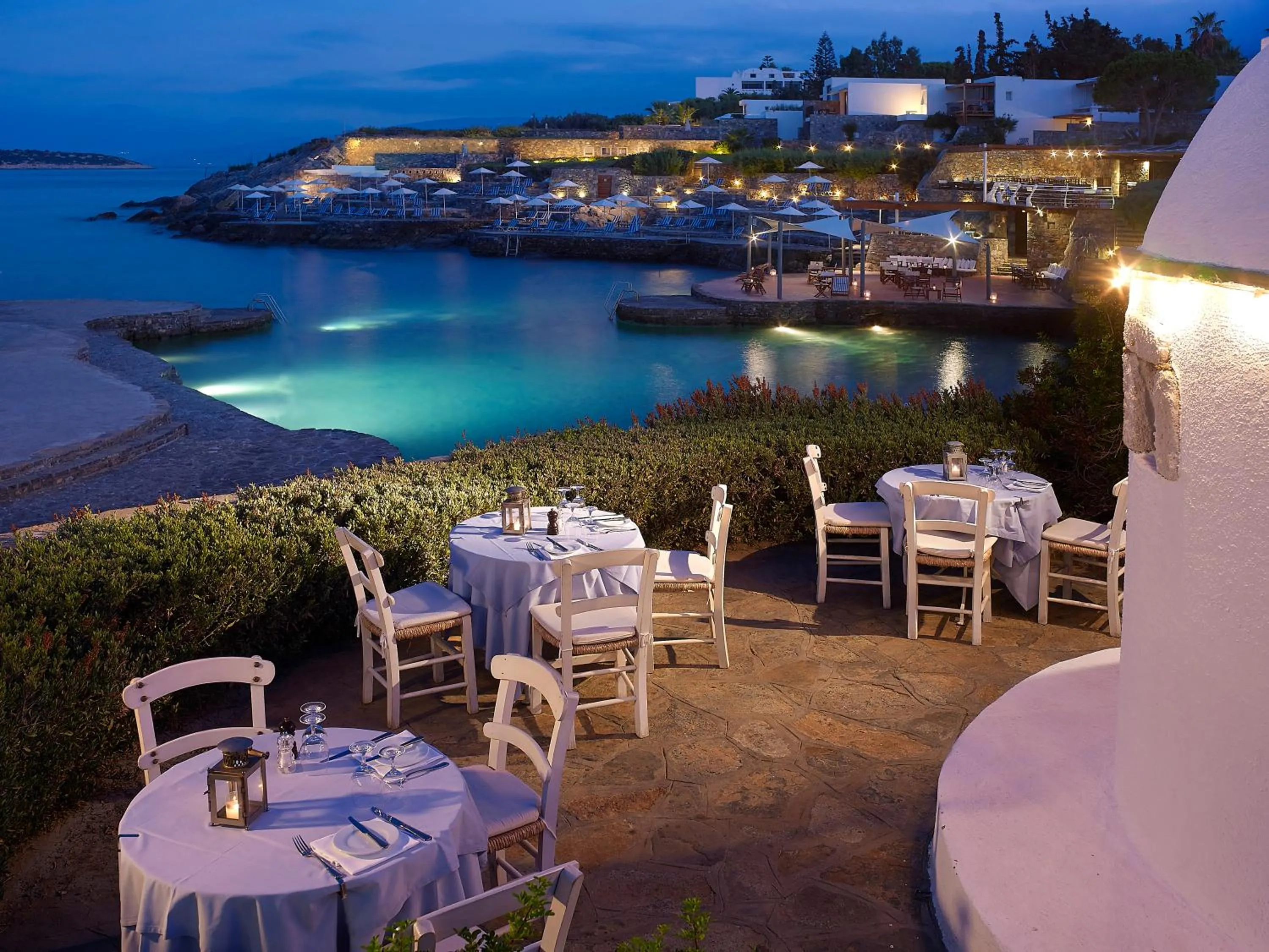 Dining area in Thalassa Villas