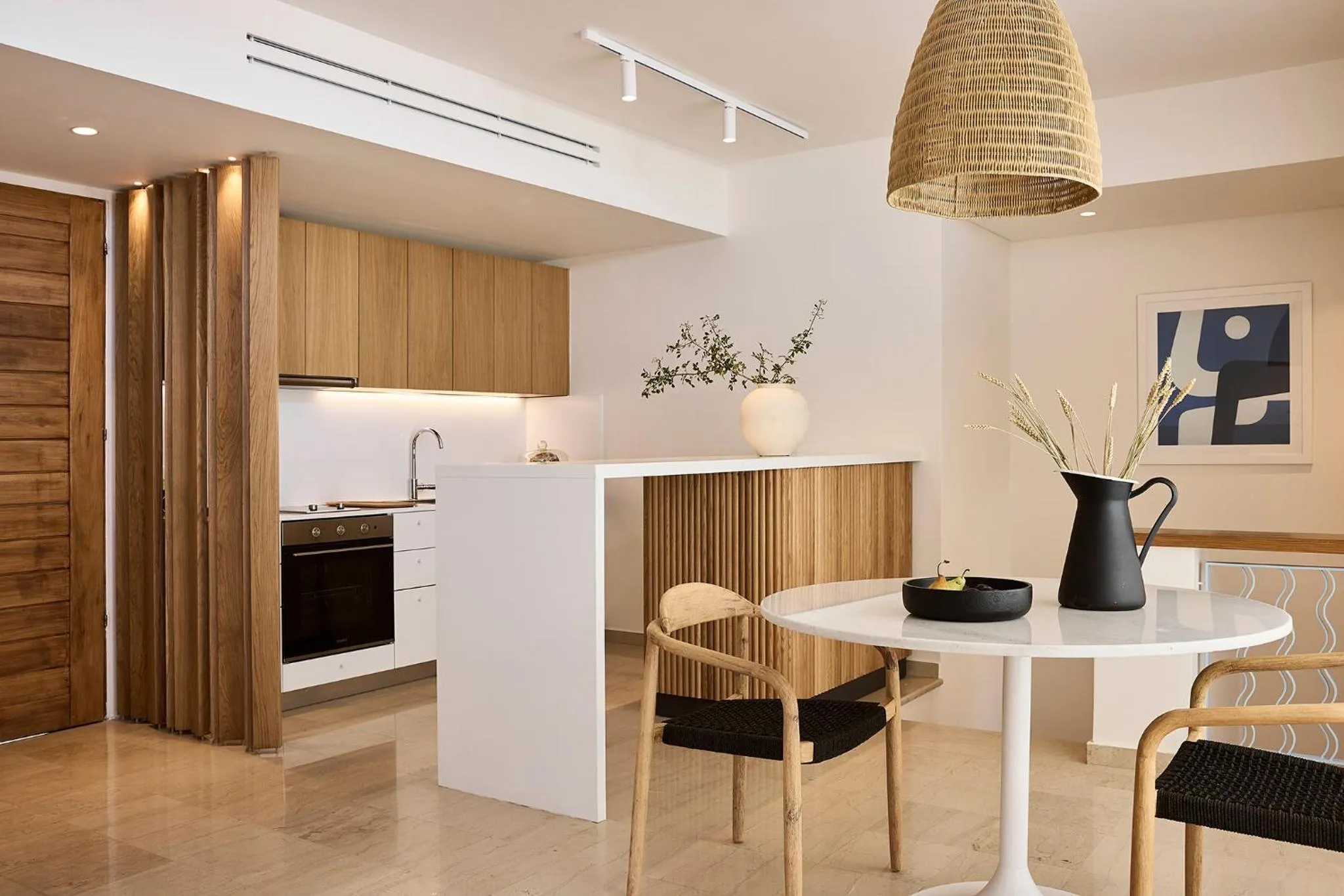 Kitchen or kitchenette in Thalassa Villas