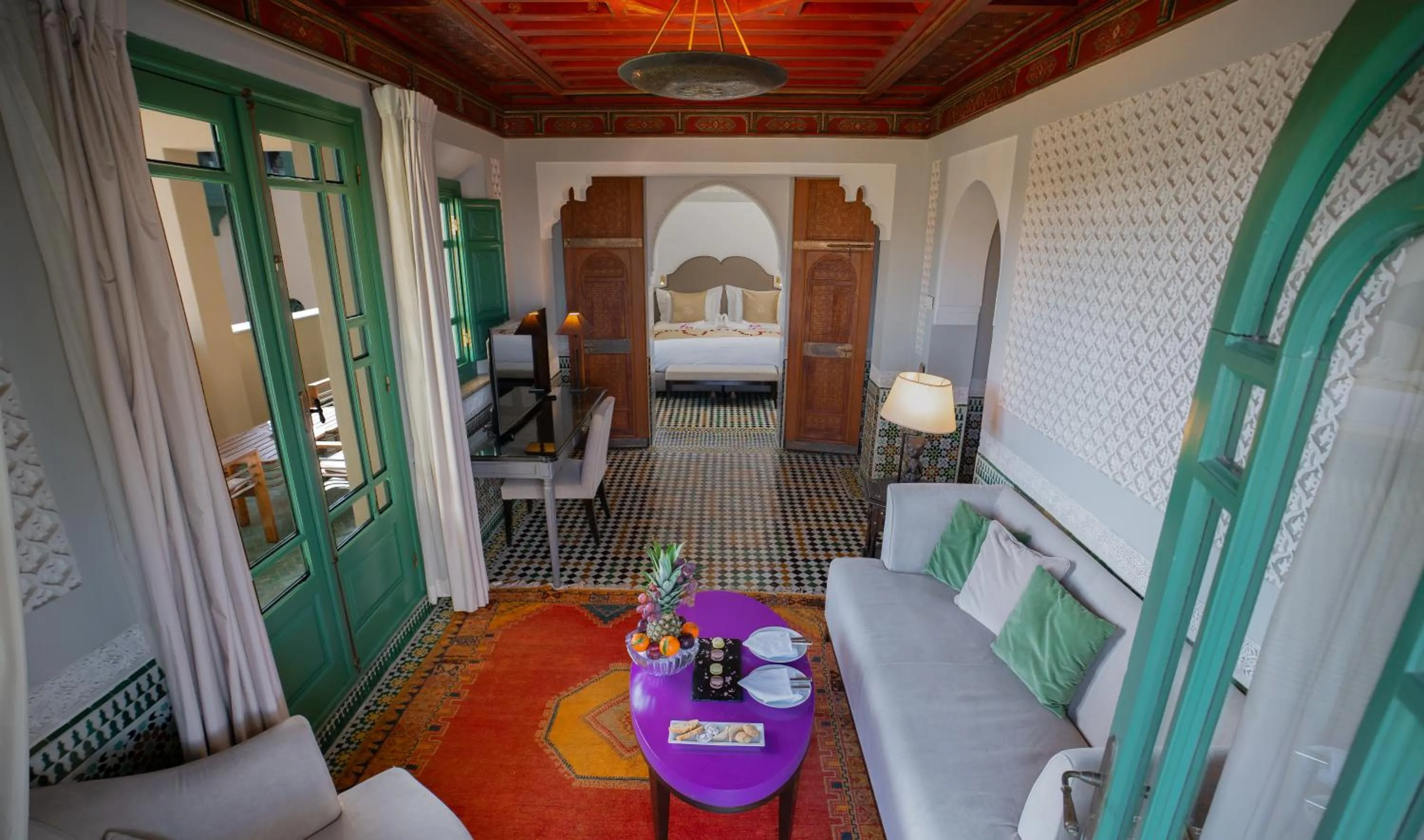 Living room, Bed in Palais Faraj Suites & Spa