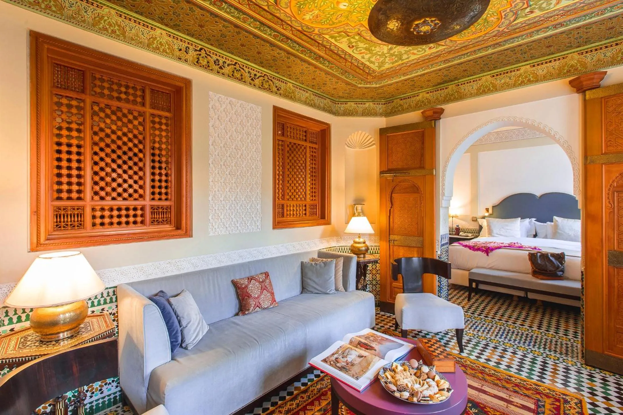 Living room, Bed in Palais Faraj Suites & Spa