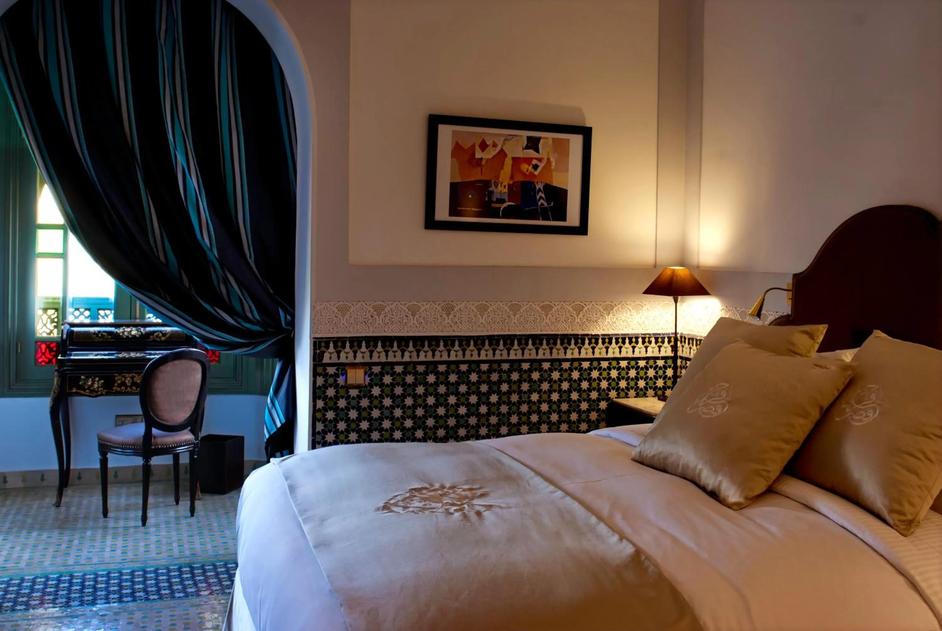 Bed in Palais Faraj Suites & Spa