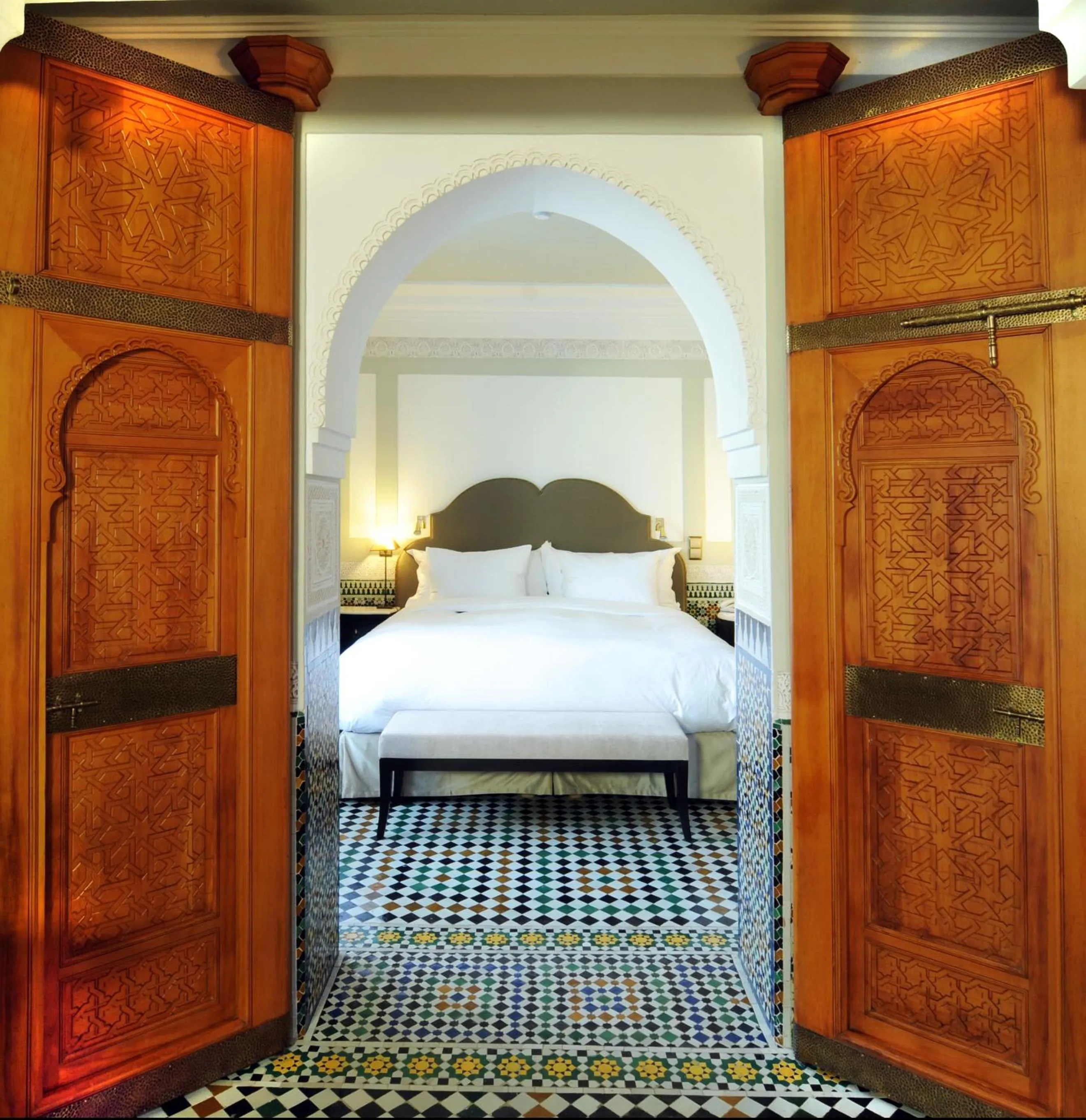 Bed in Palais Faraj Suites & Spa