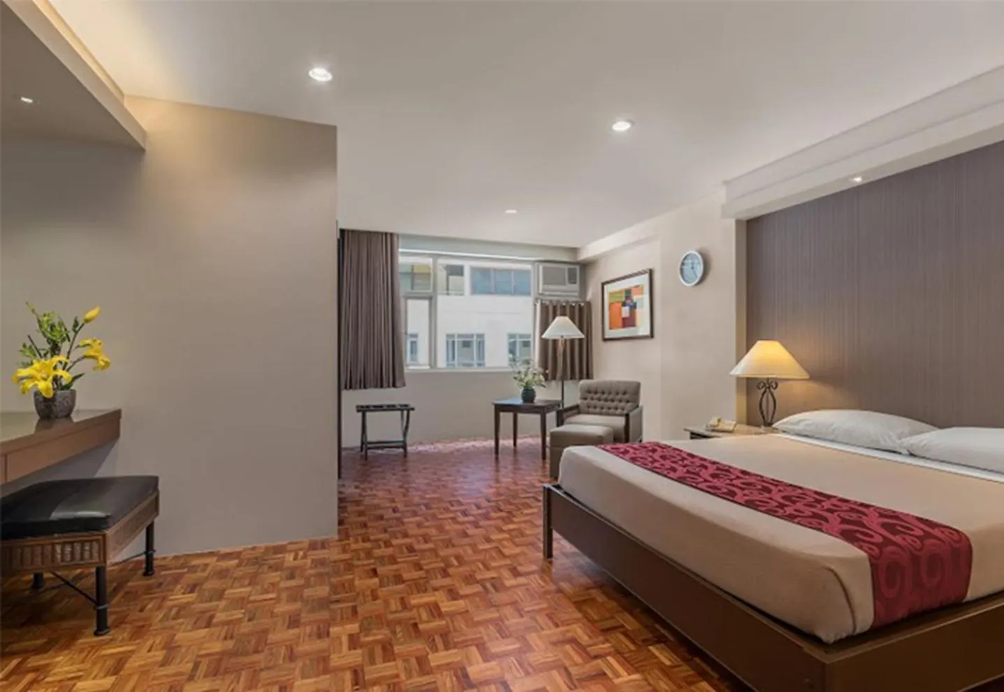 Bed in Tropicana Suites