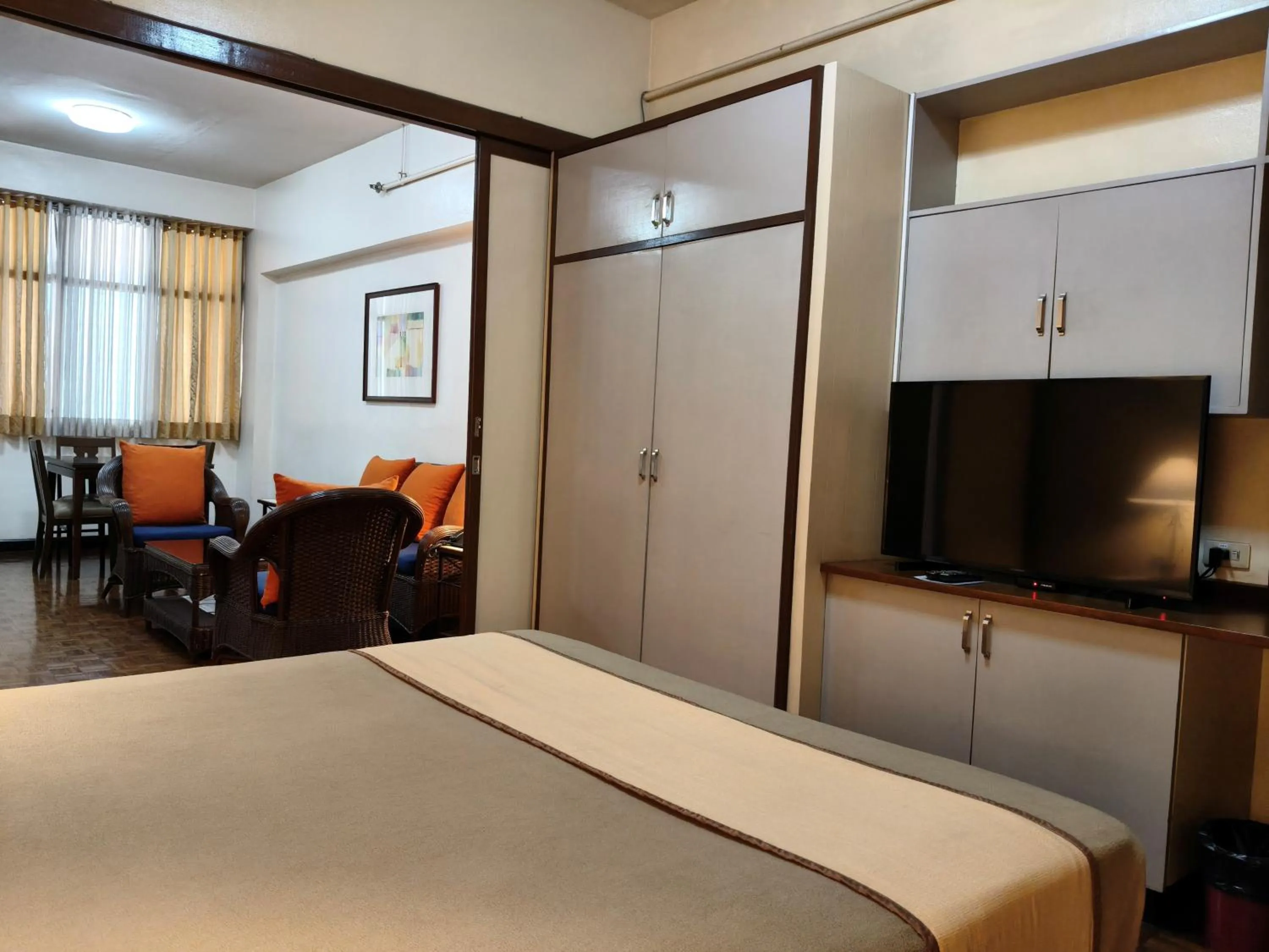 Bed in Tropicana Suites