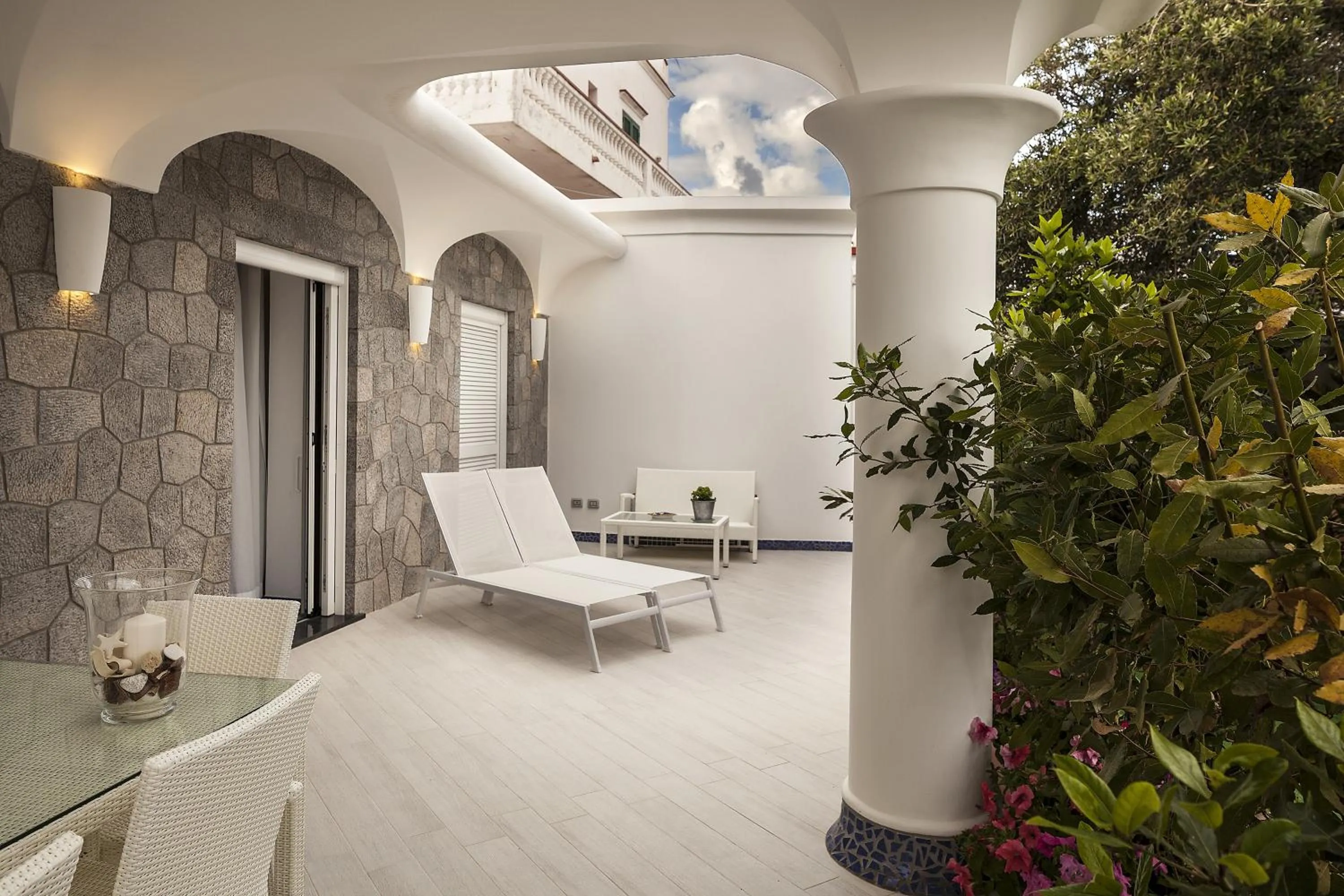 Patio in Ischia Blu Resort