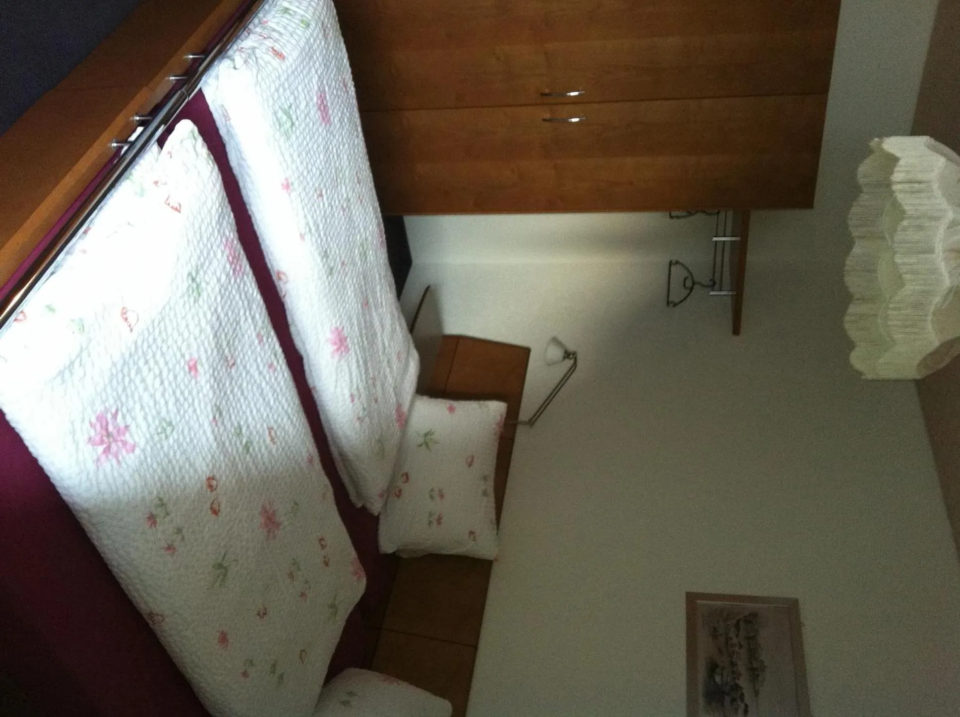 Bed in Hotel Restaurant Schiff