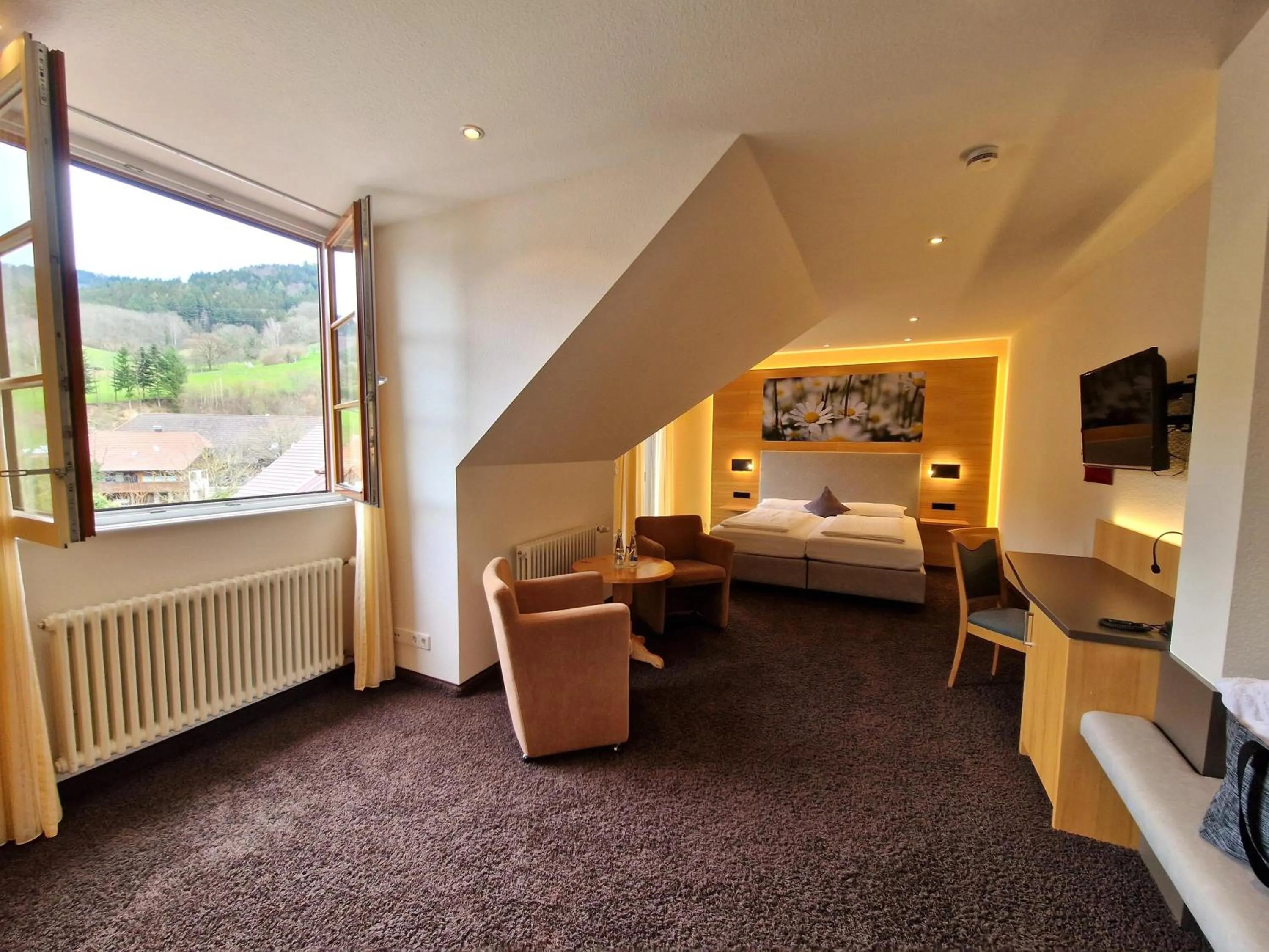 Bed in Mosers Blume Relax & Genuss Hotel