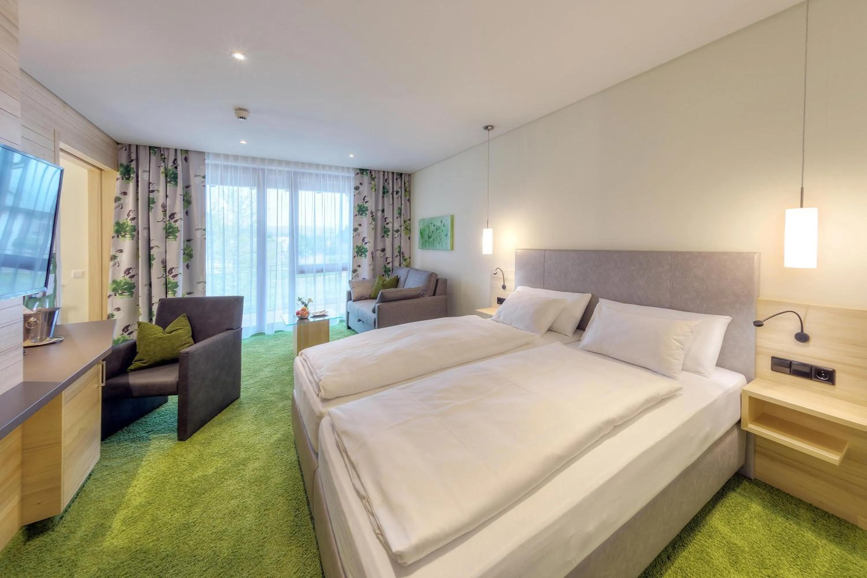 Bed in Mosers Blume Relax & Genuss Hotel