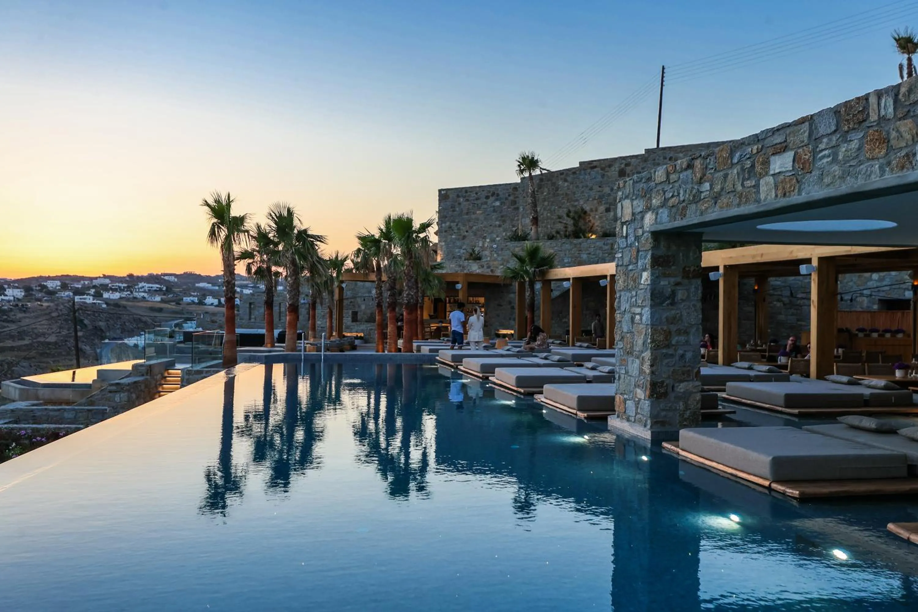 Swimming pool in Tropicana Hotel , Suites & Villas Mykonos