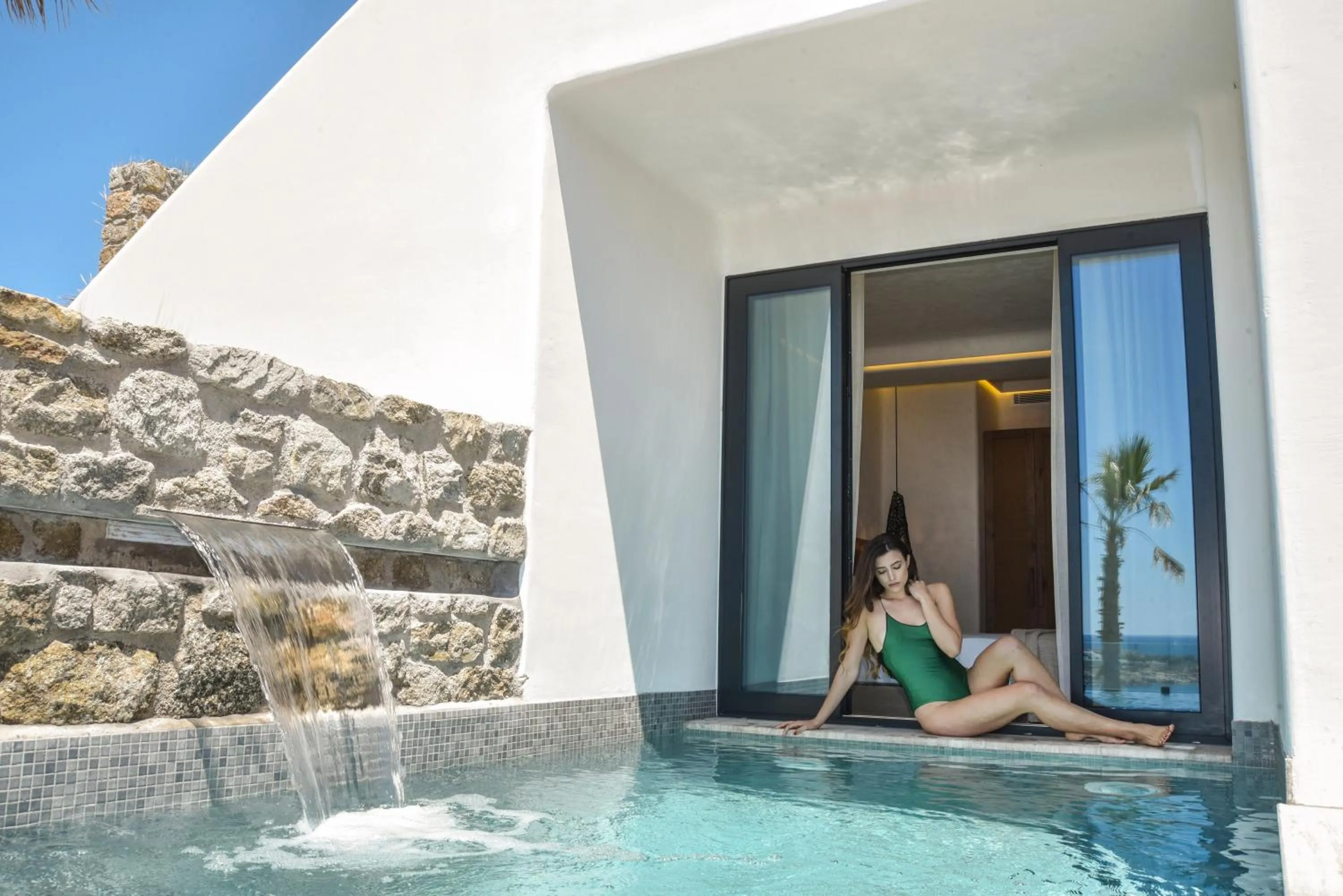 Swimming pool in Tropicana Hotel , Suites & Villas Mykonos