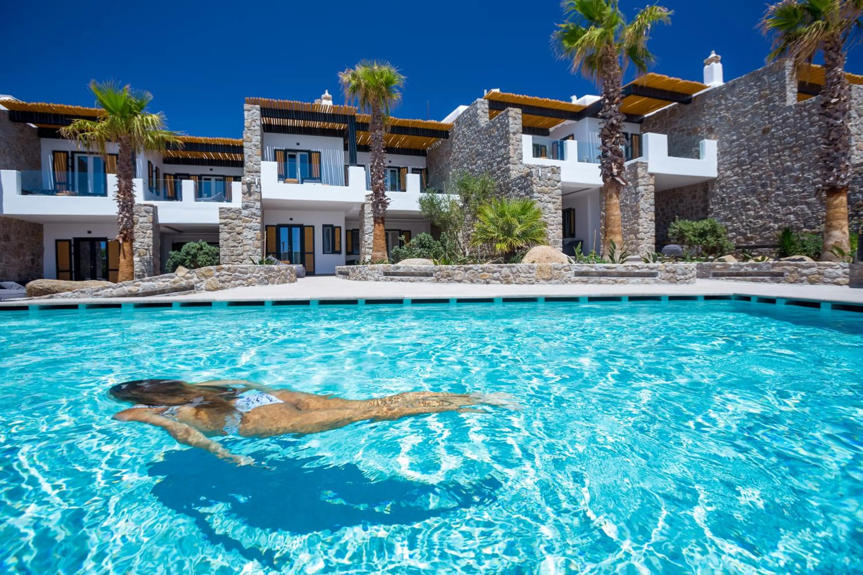 Swimming pool in Tropicana Hotel , Suites & Villas Mykonos