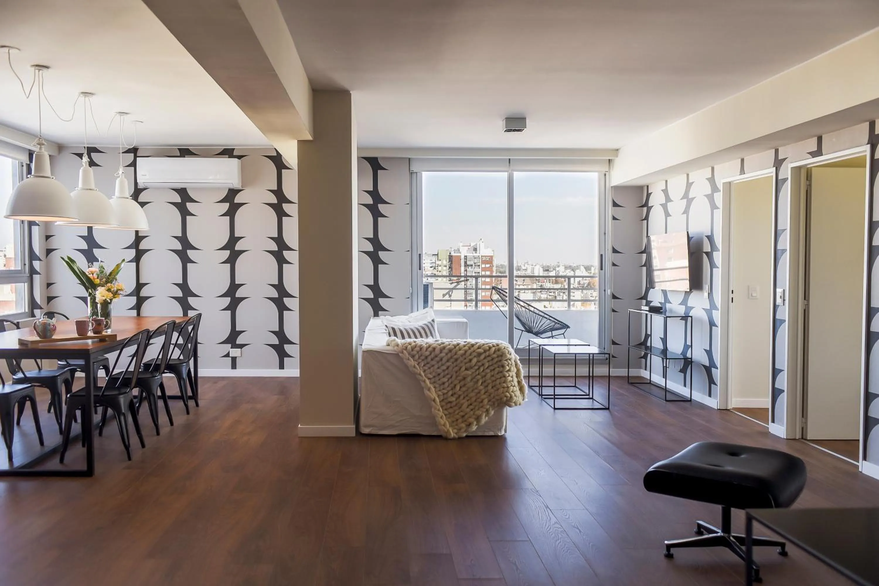 Balcony/Terrace, Bed in Top Rentals WOW Nuñez