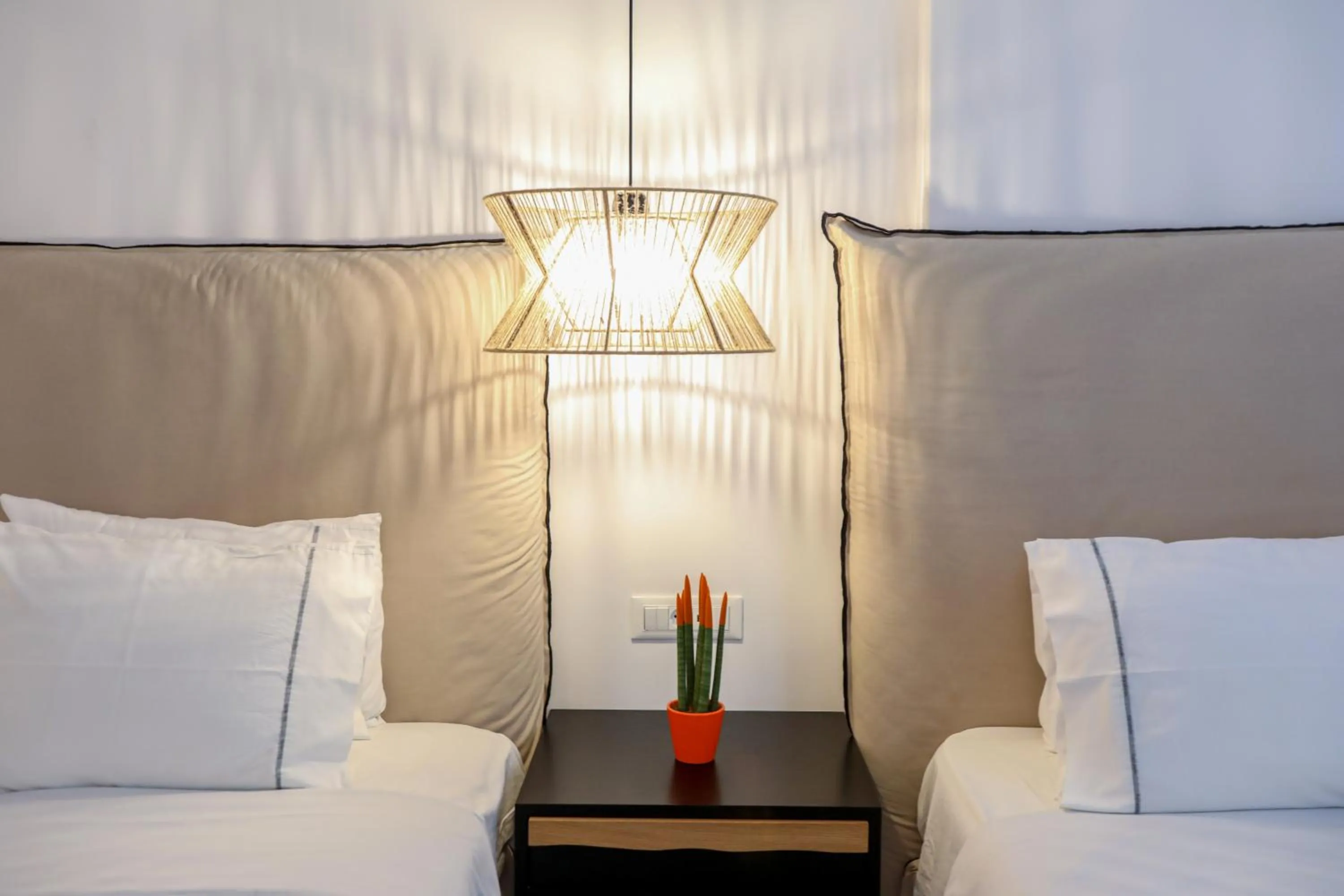 Bed in Petinaros Hotel