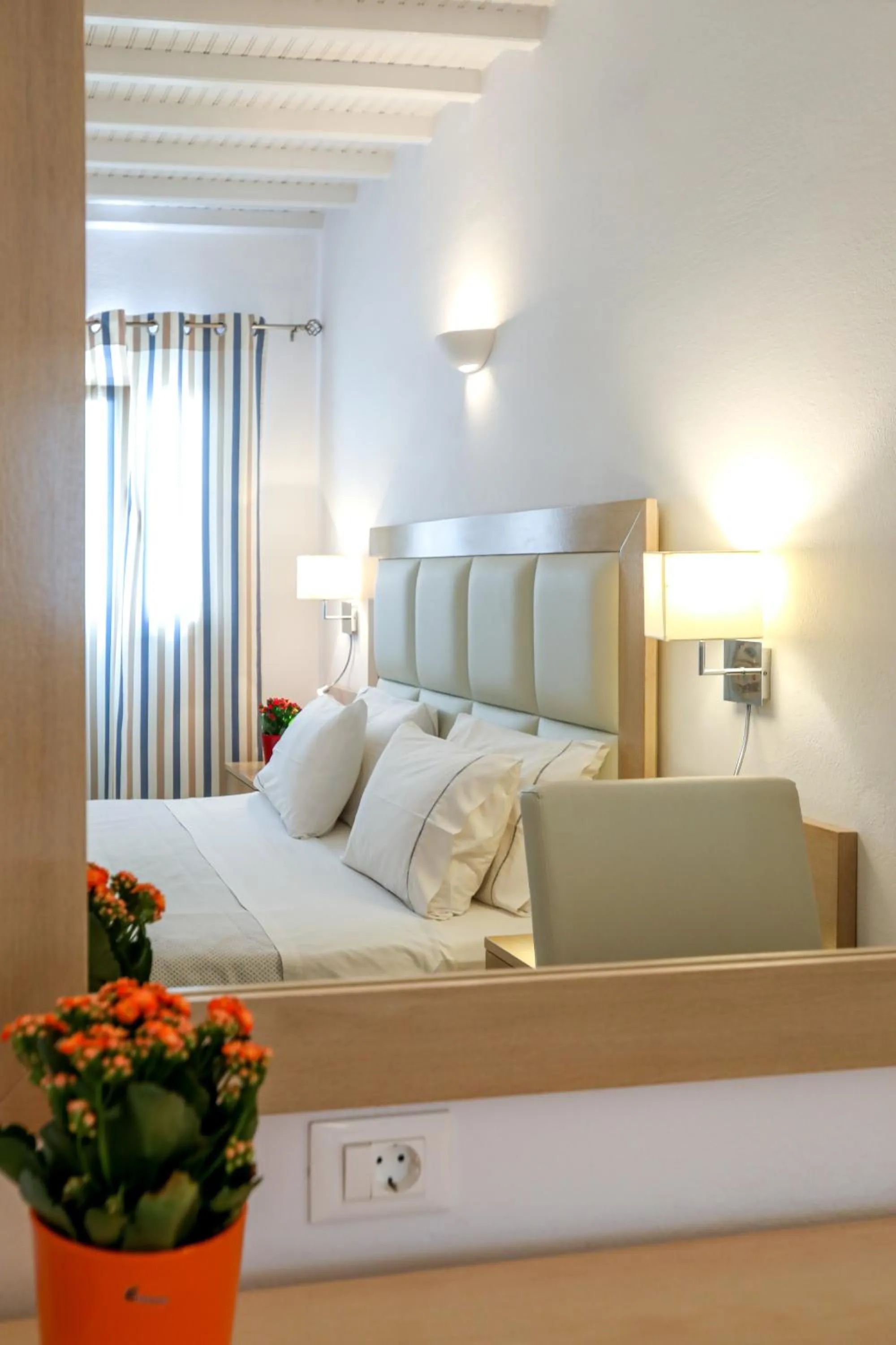 Bed in Petinaros Hotel