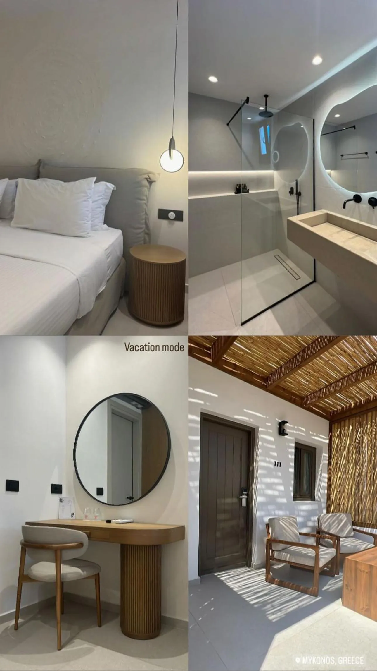 Bed in Petinaros Hotel